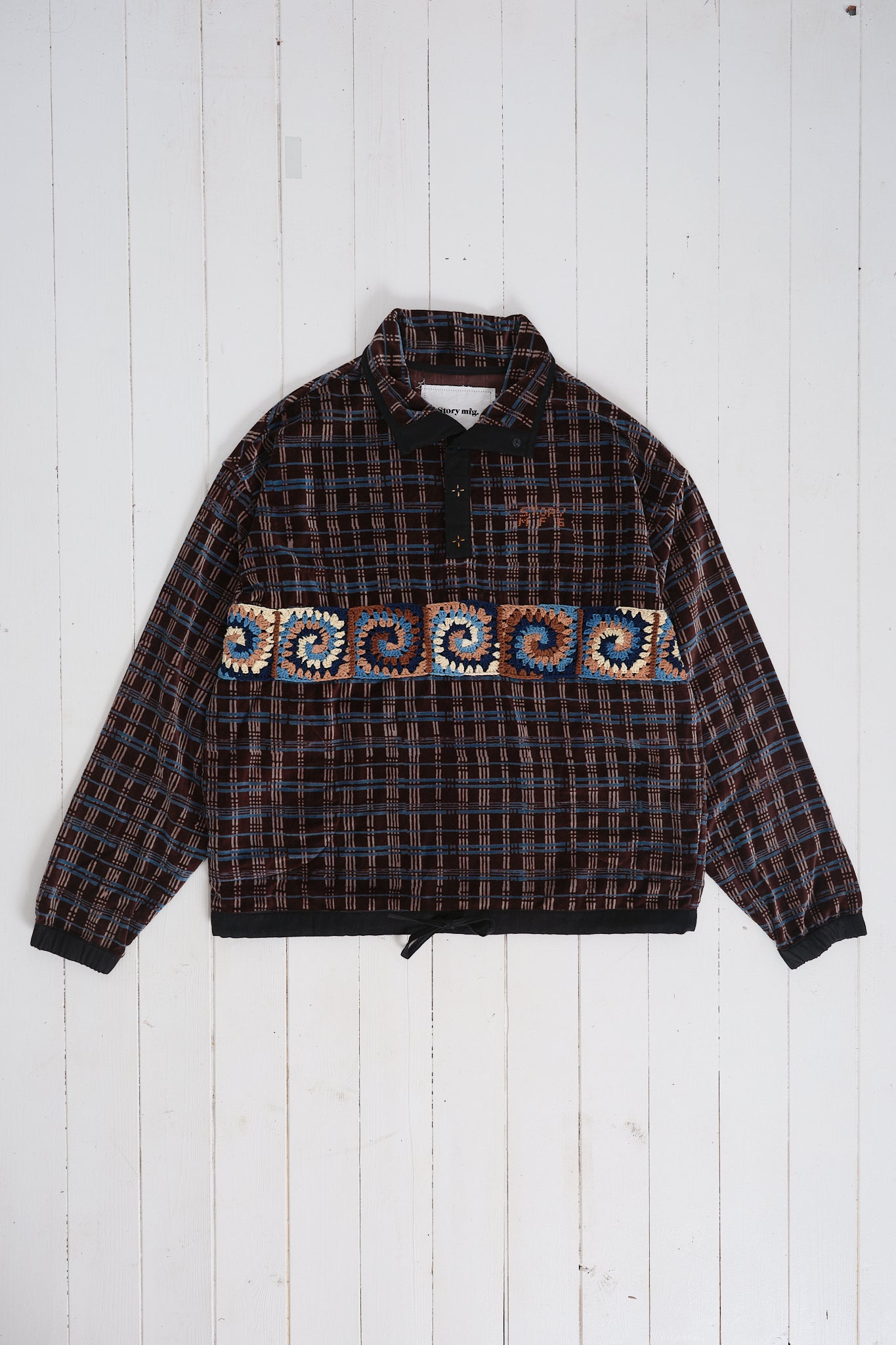 Polite Pullover - Mountain Grid Velvet