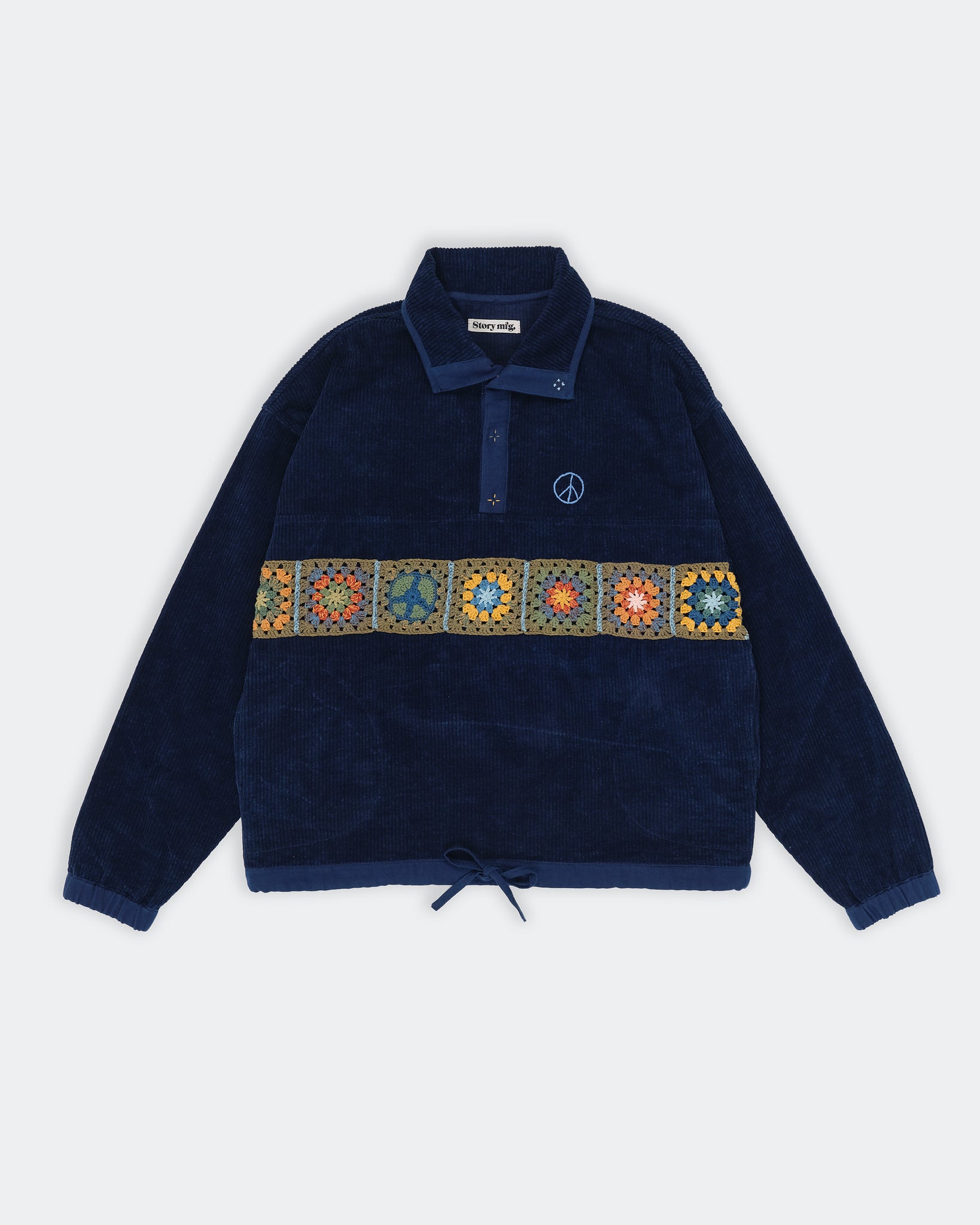 Polite Pullover - Indigo Corduroy – Story mfg.