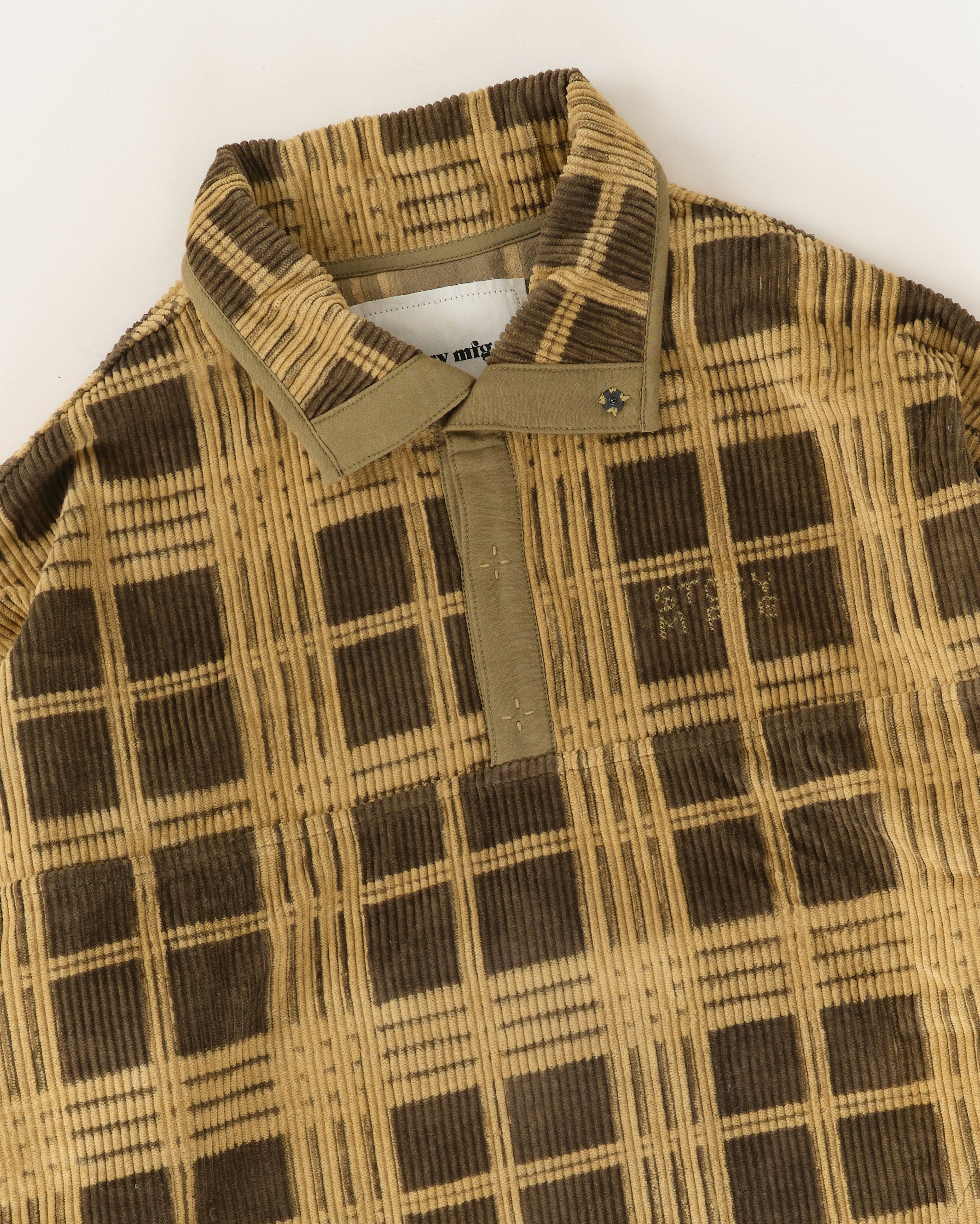 Polite Pullover - Olive Resist Check – Story mfg.
