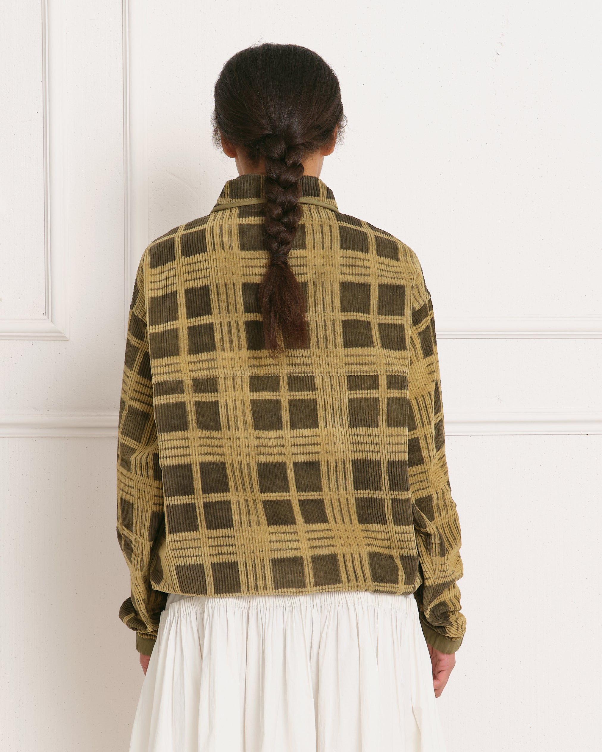 Polite Pullover - Olive Resist Check – Story mfg.