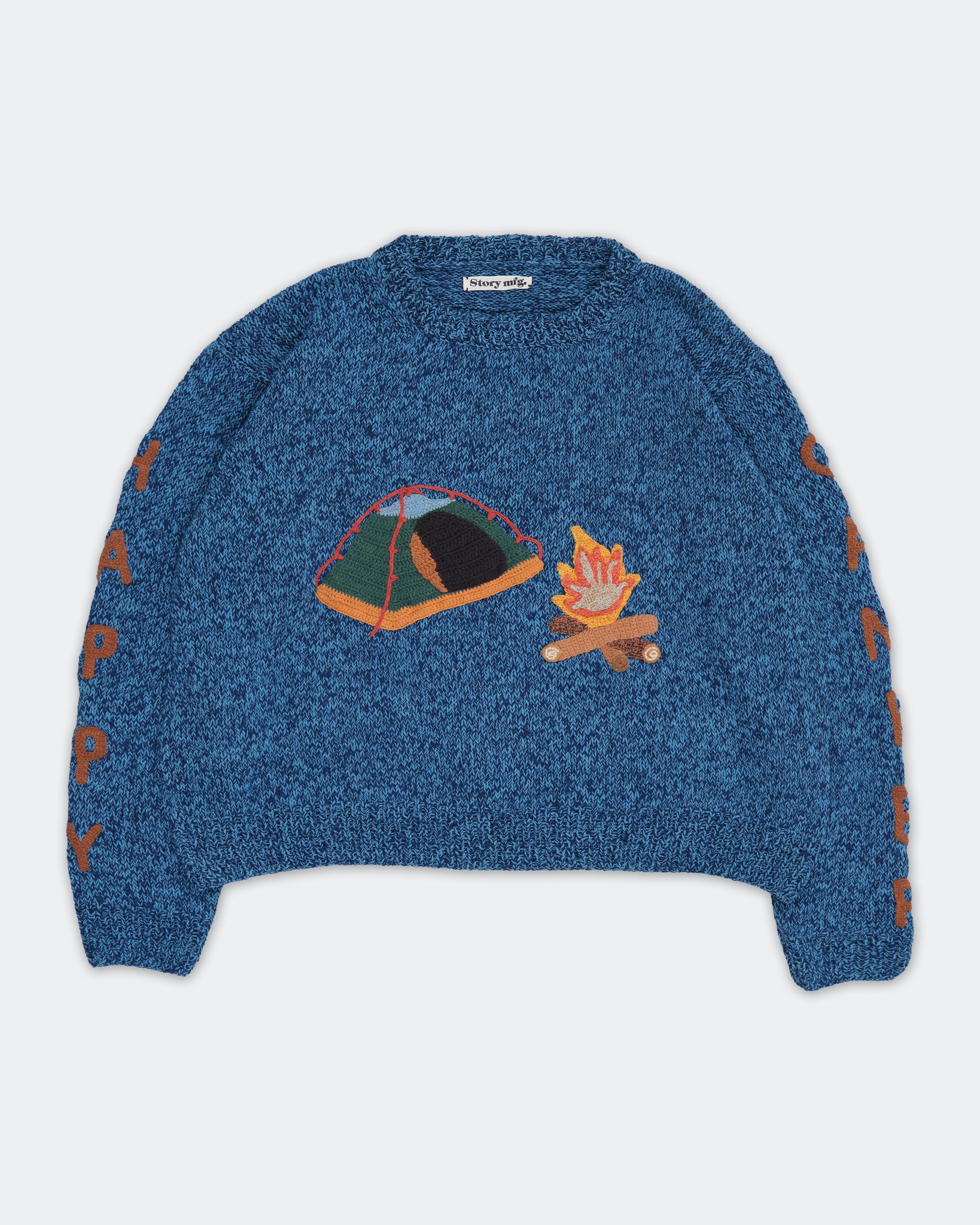 Piper Knit Jumper - Happy Camper Indigo – Story mfg.