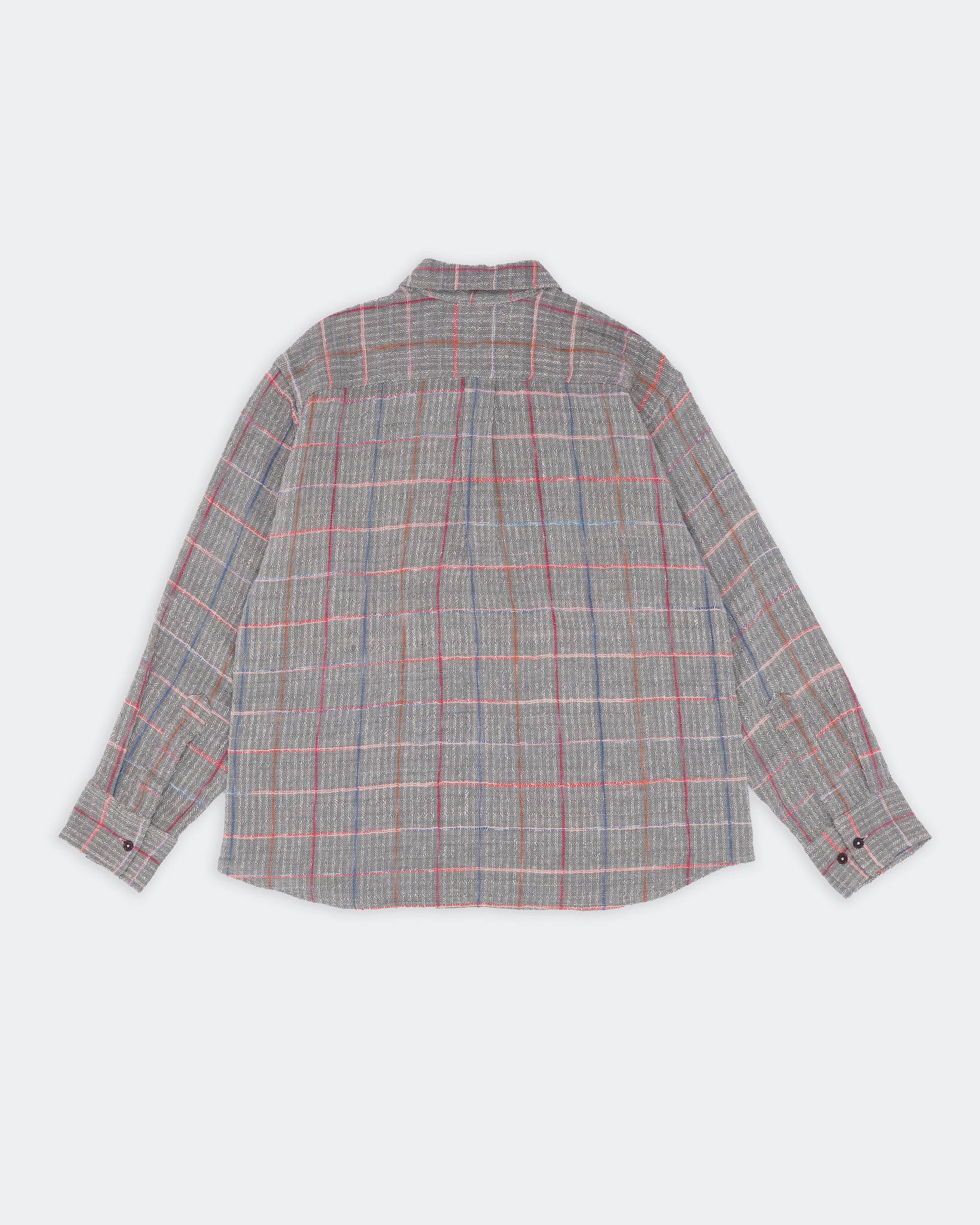 Plane Shirt - Grey Check Handloom