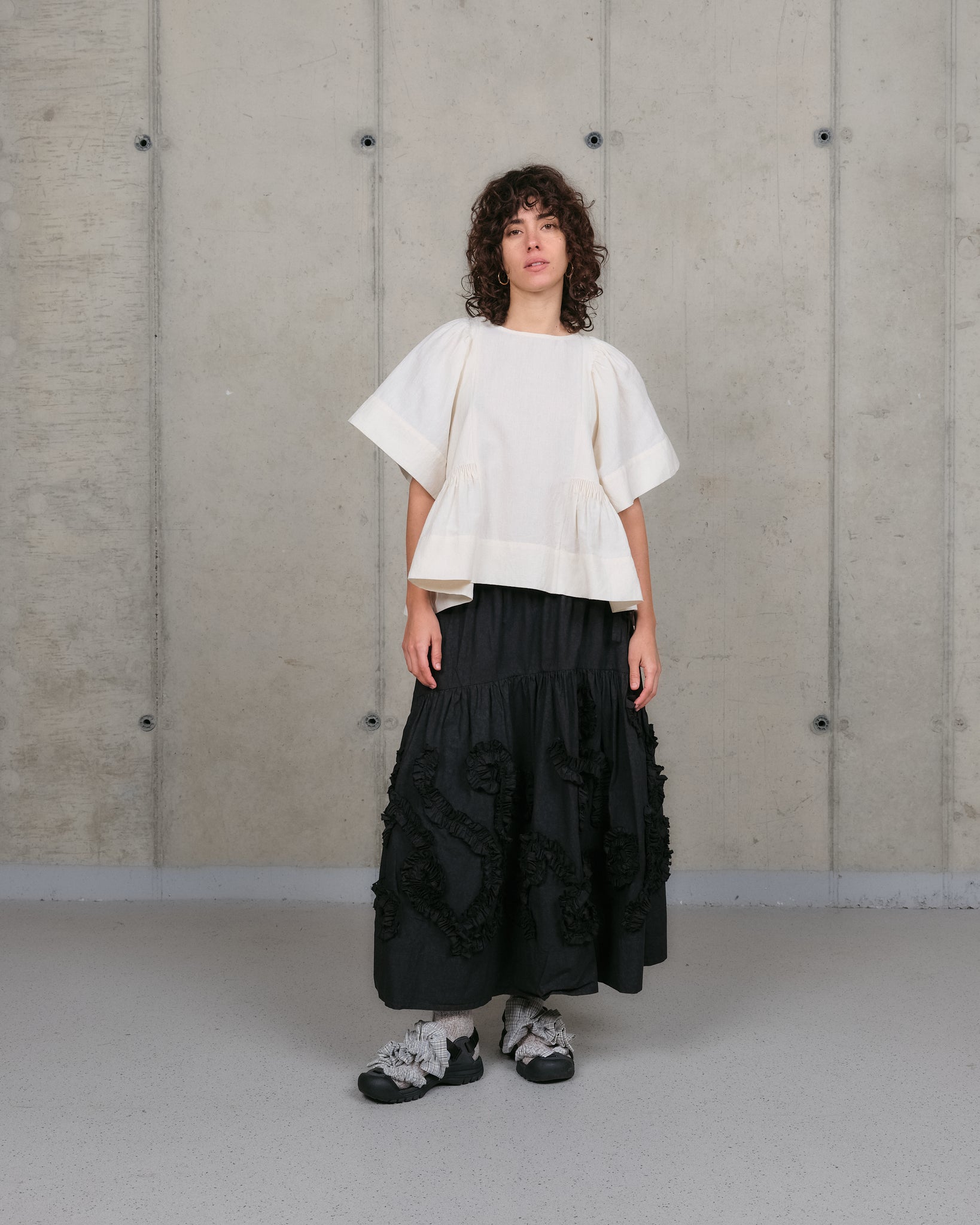 Ramson Top - Ecru Handloom