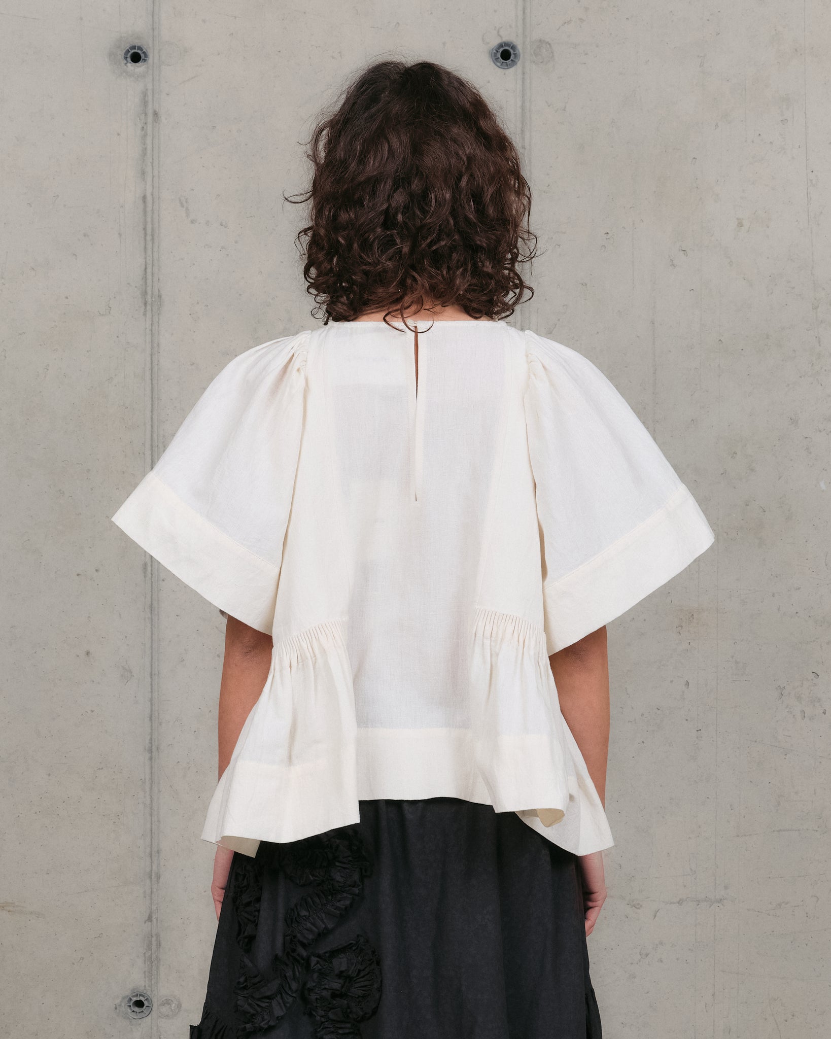 Ramson Top - Ecru Handloom