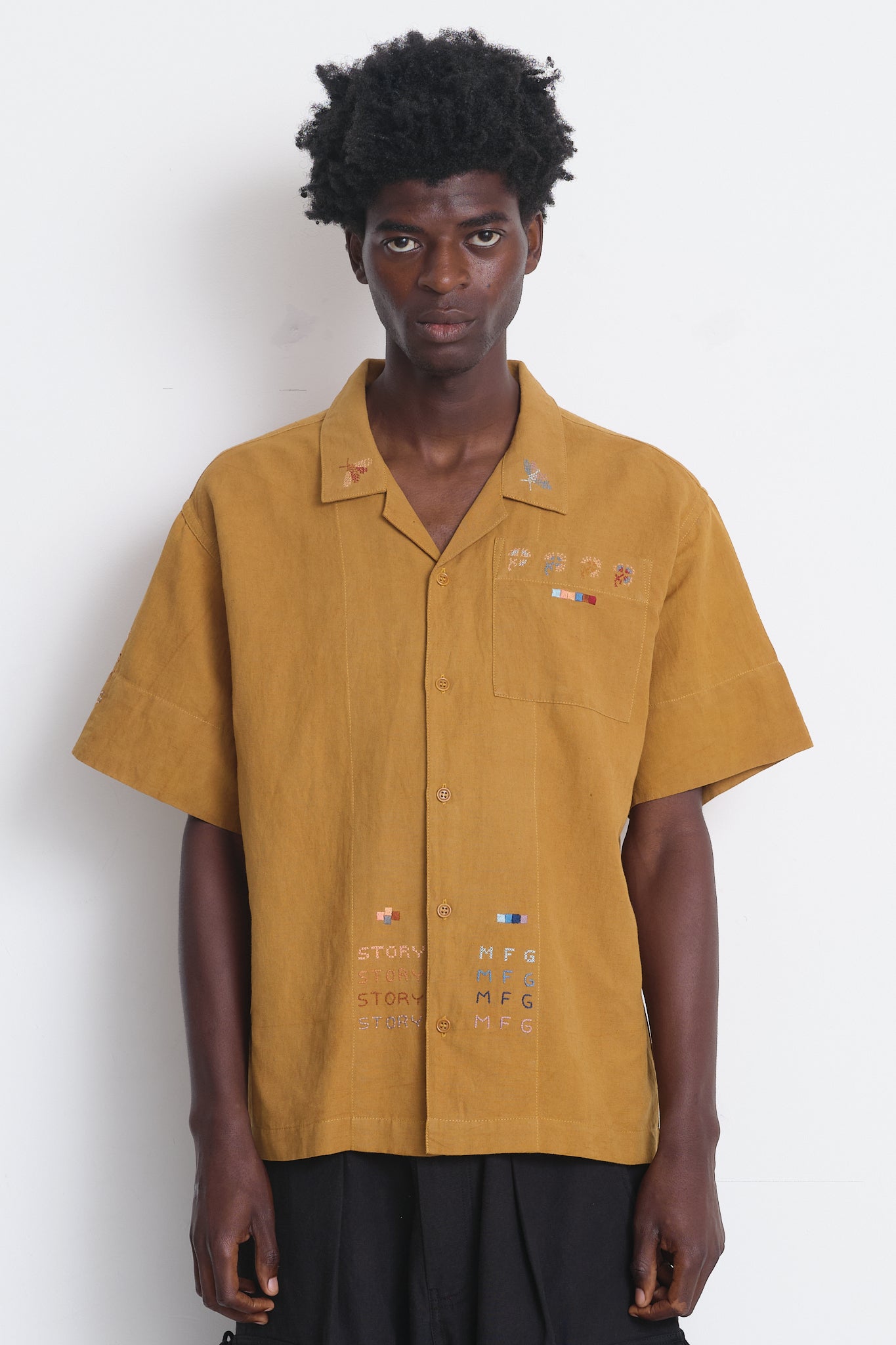 Greetings Shirt - Ochre Moth Sampler