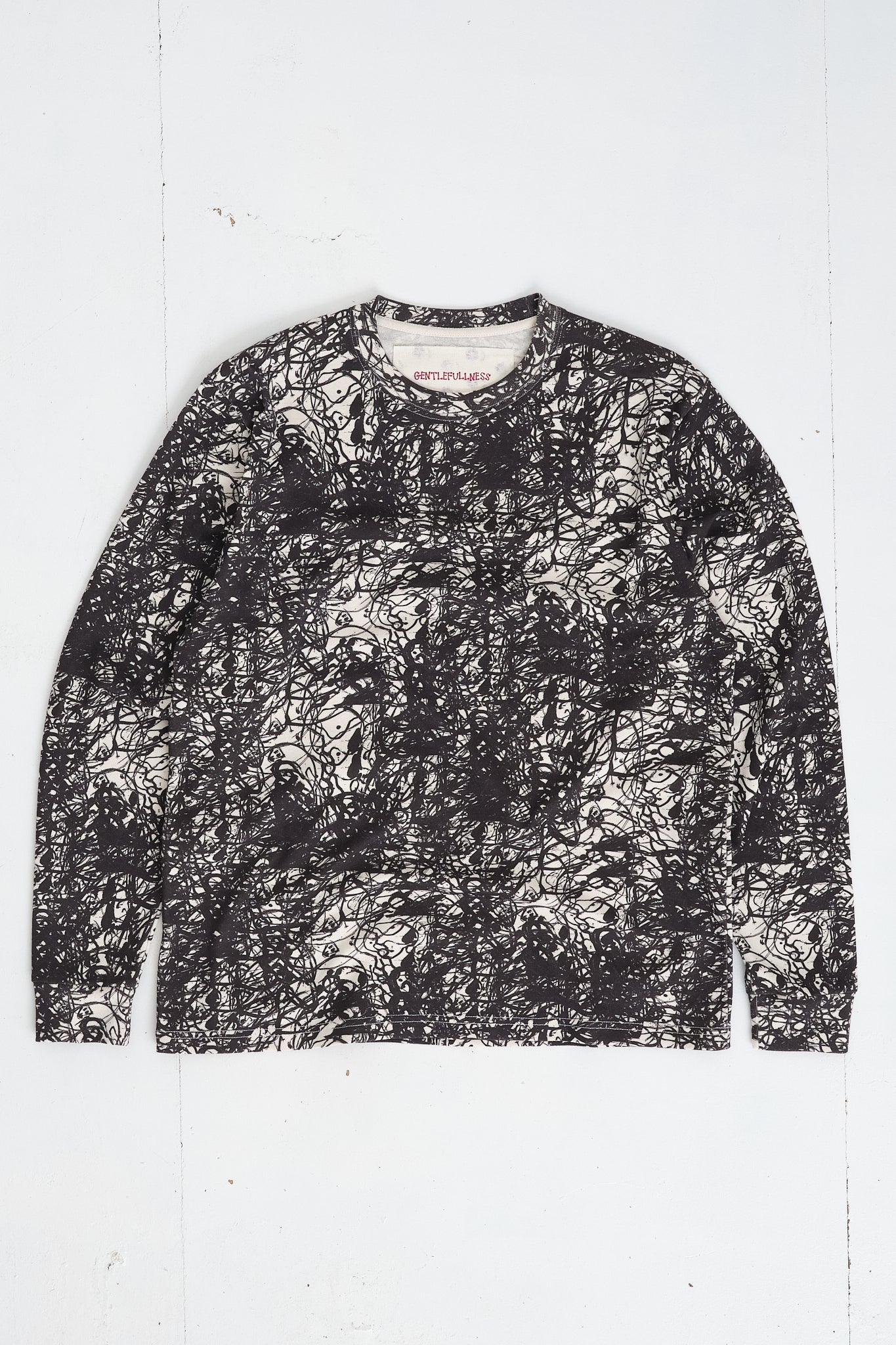 Recycled Cotton LS Tee - Oatmeal Lucas Dillon Illusion