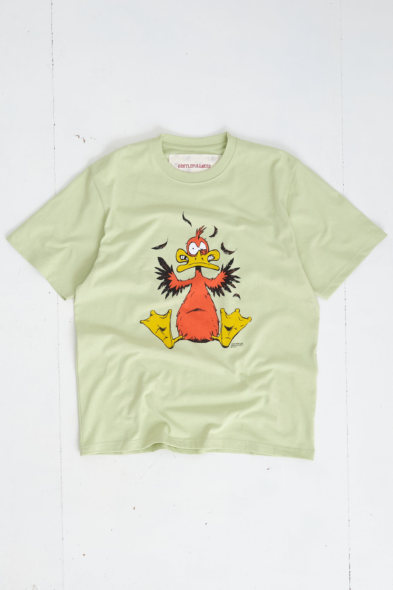 – Story Tee Cotton Recycled SS - Pistachio Duckman