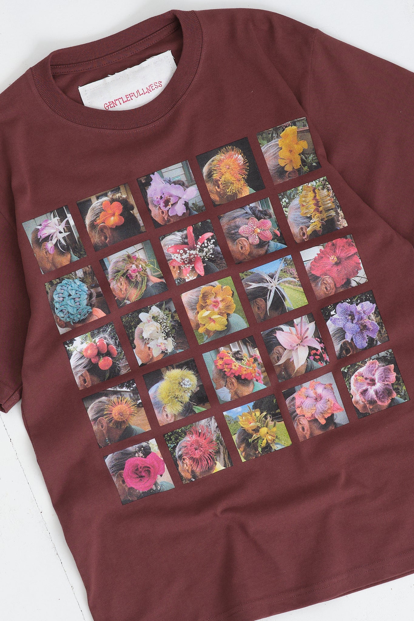 Recycled Cotton SS Tee - Chocolate Aunty Nani