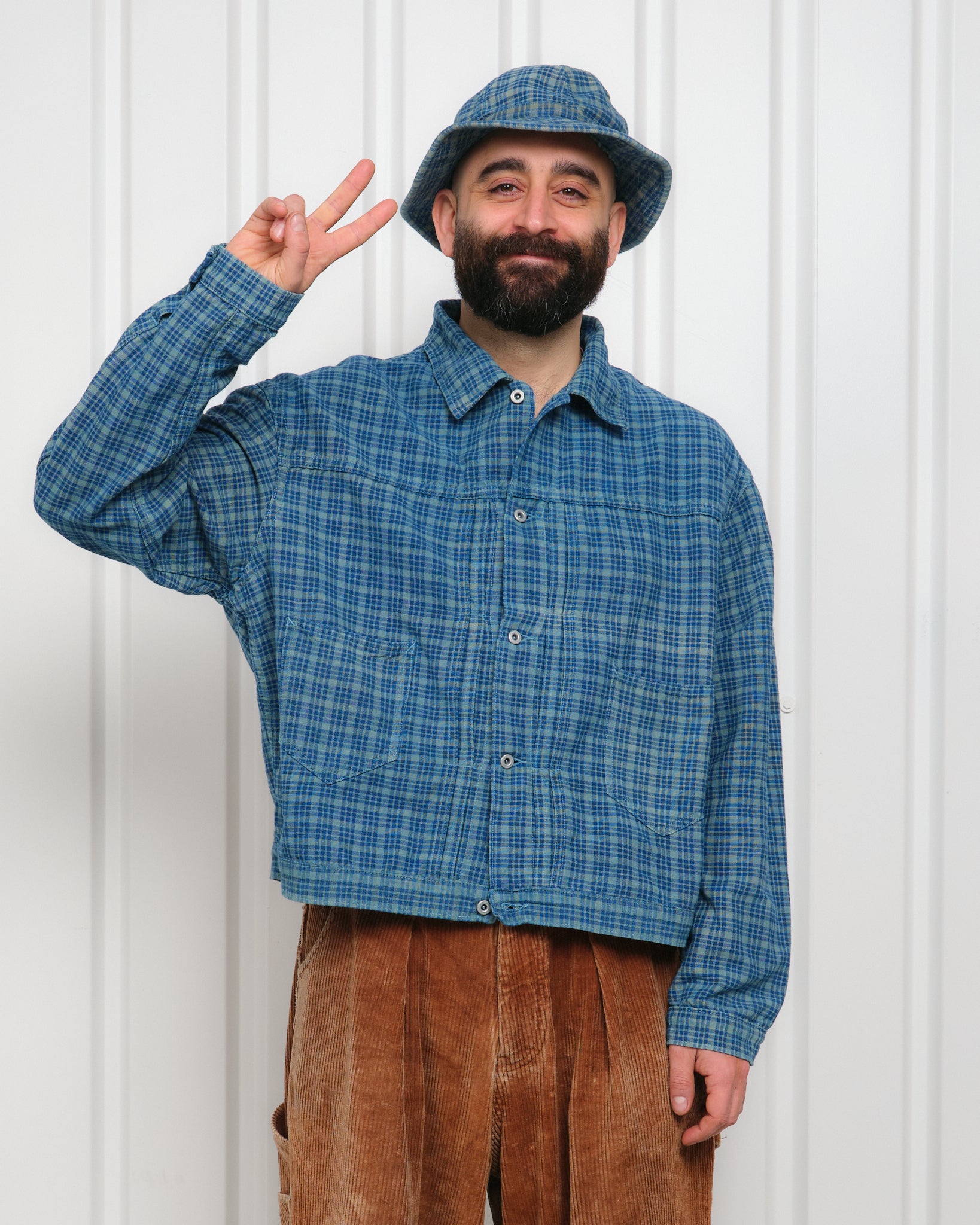 Sundae Jacket - Indigo Mud Check – Story mfg.