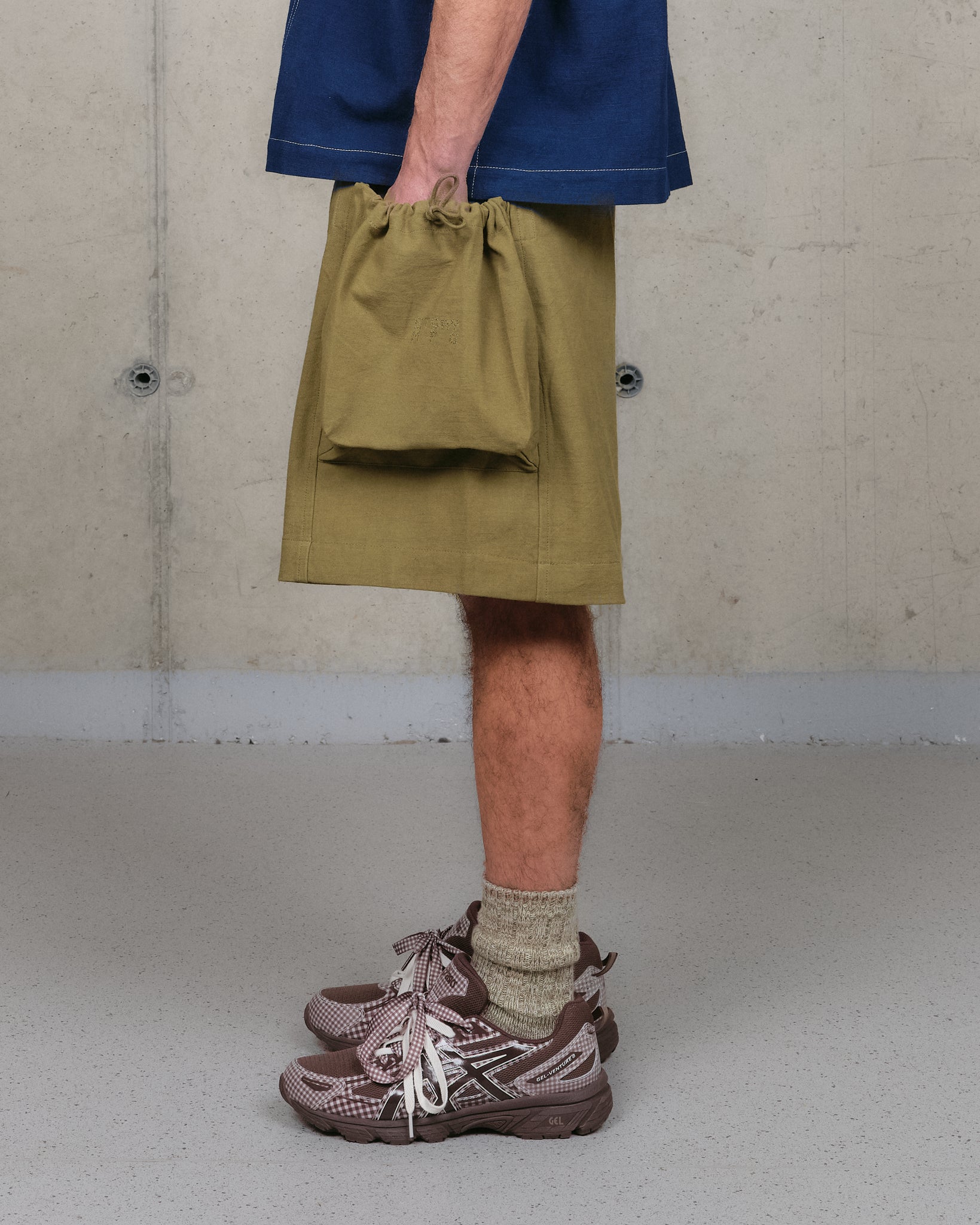 Salt Shorts - Olive Slub