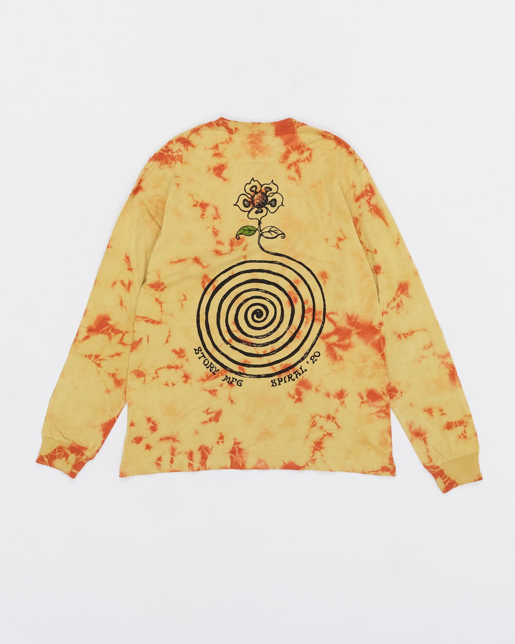 Grateful Tee LS - Peace Dog Madder Orange Crush