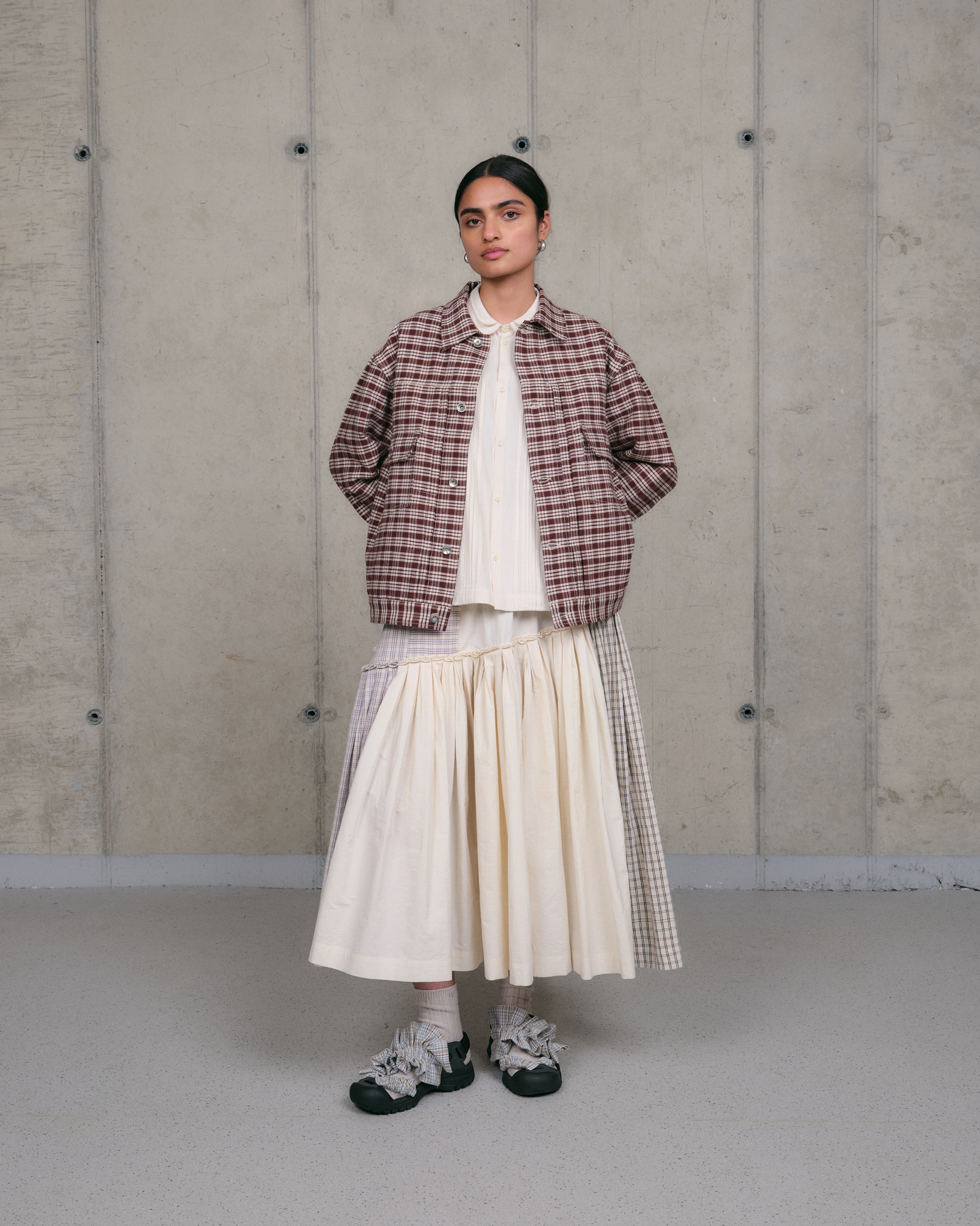 Tuesday Jacket - Wood Check Handloom