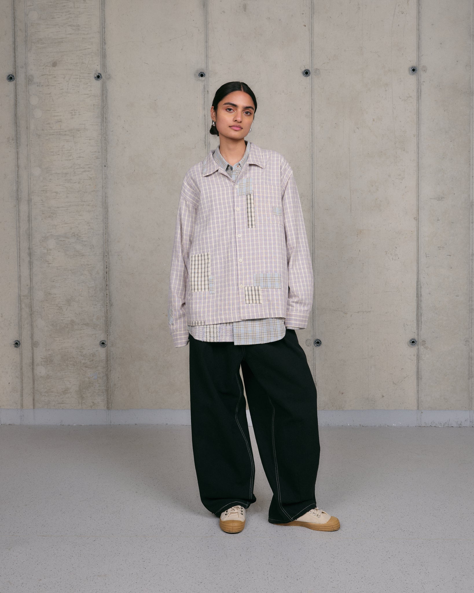 Greetings Shirt LS - Purple Picnic