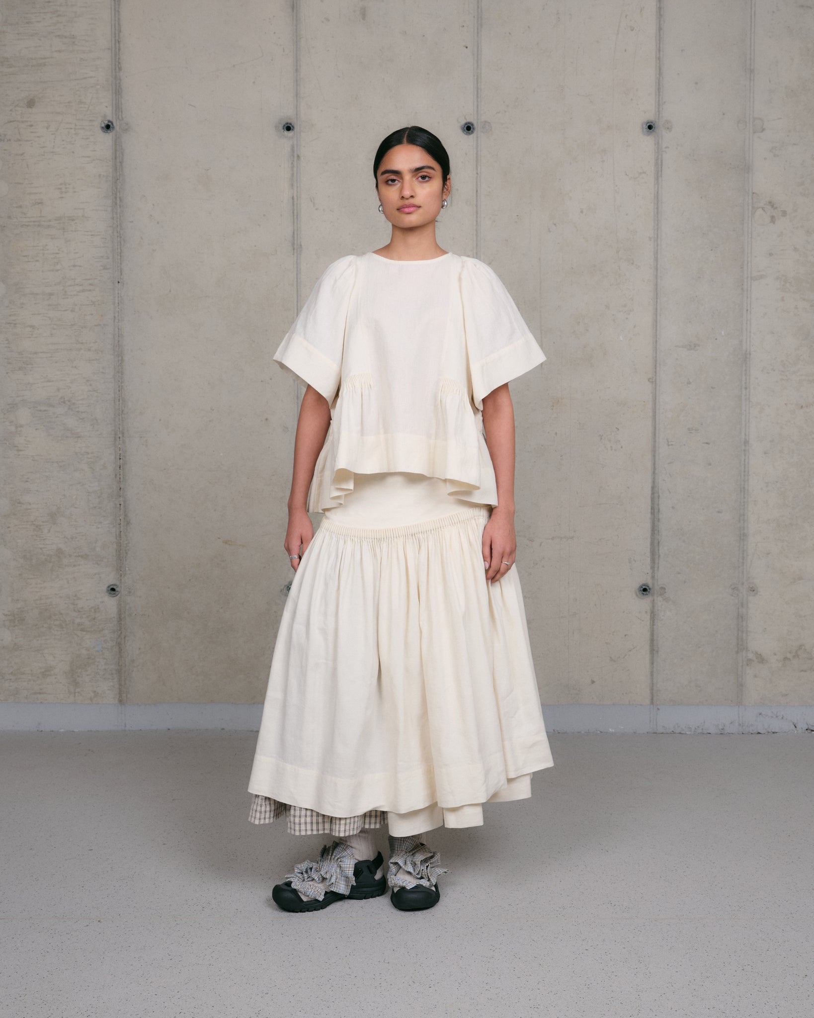 Ramson Top - Ecru Handloom