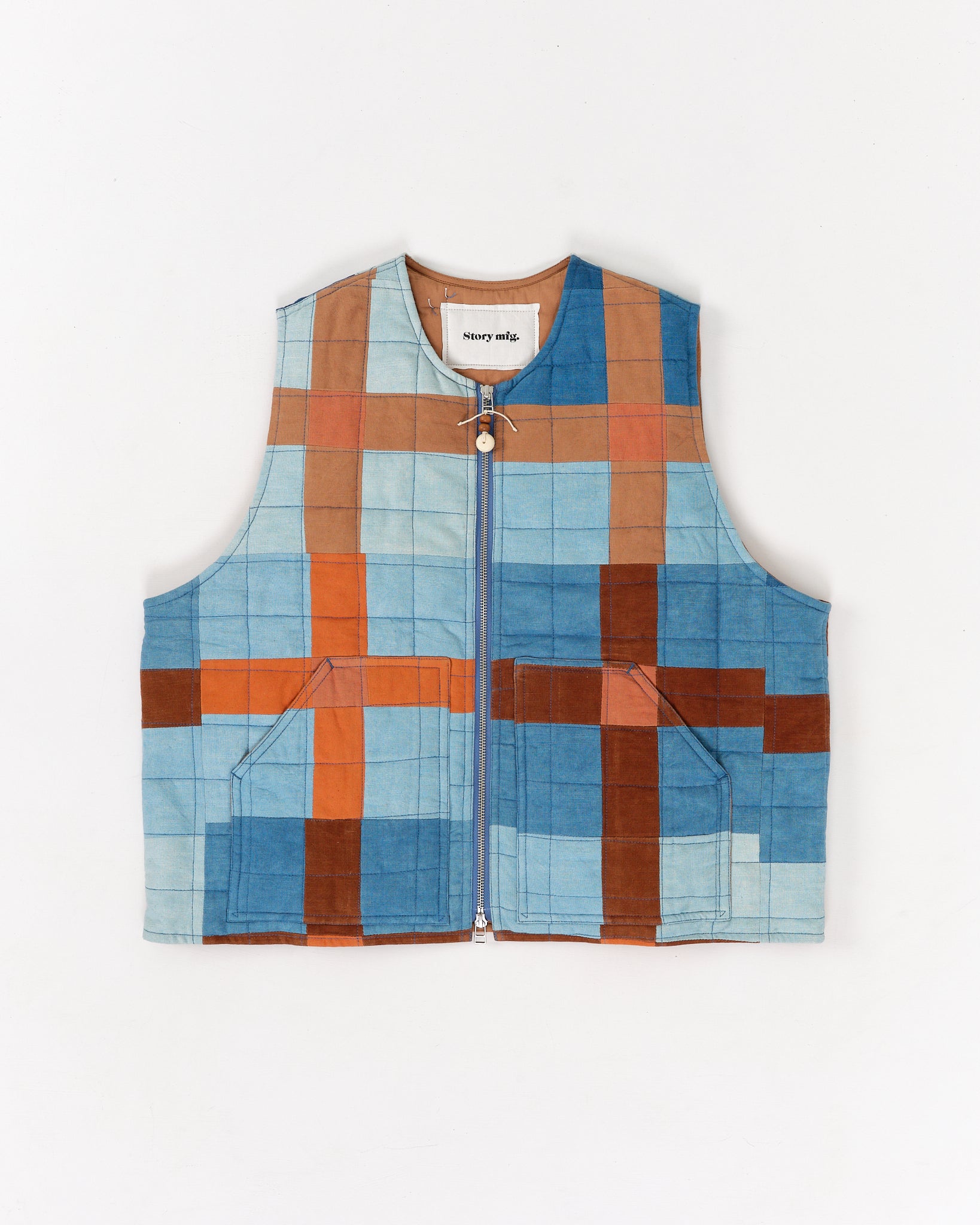 Saturn Vest - Indigo Exploded Check