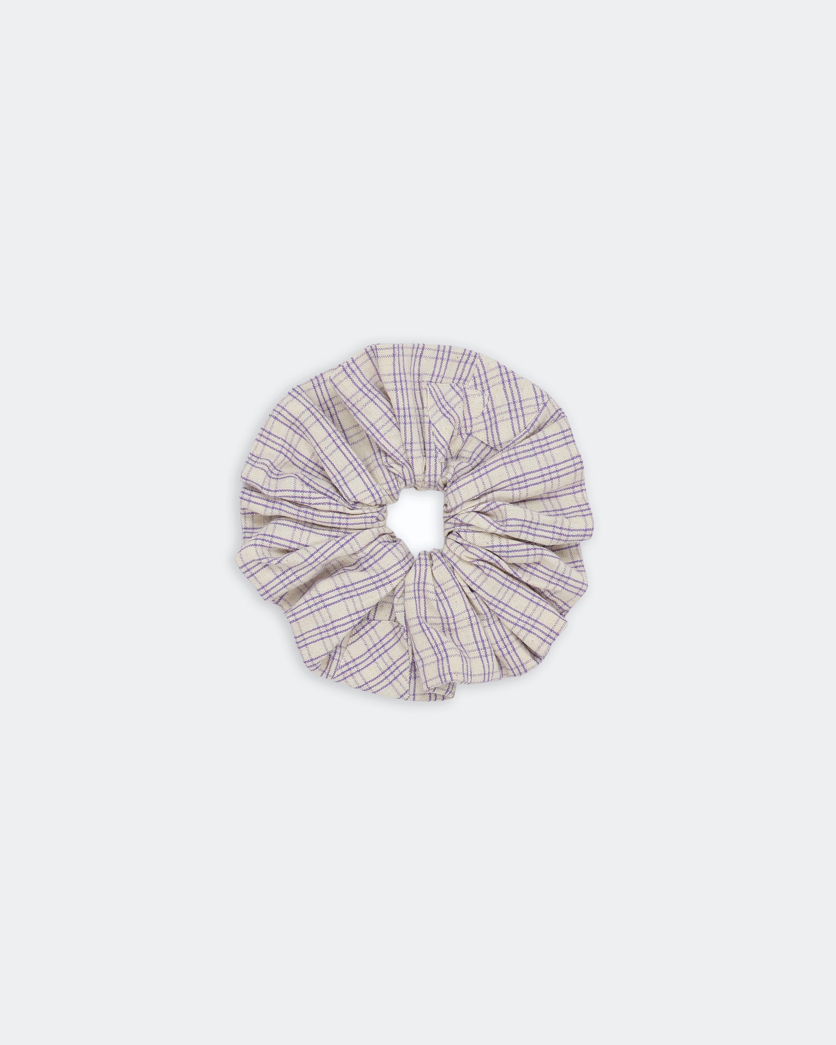 Scrunchie - Purple Check