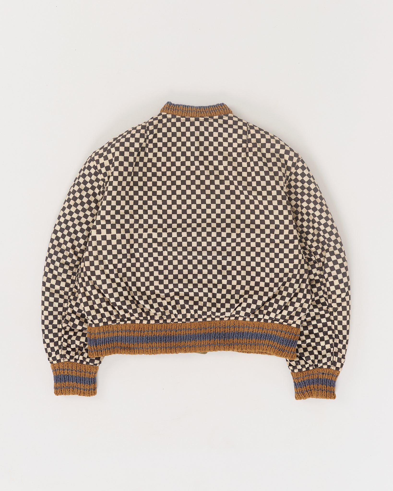 トップス STORY MFG. Olive Spiral Block Swetaer S STORY MFG. Olive Spiral Block Swetaer S