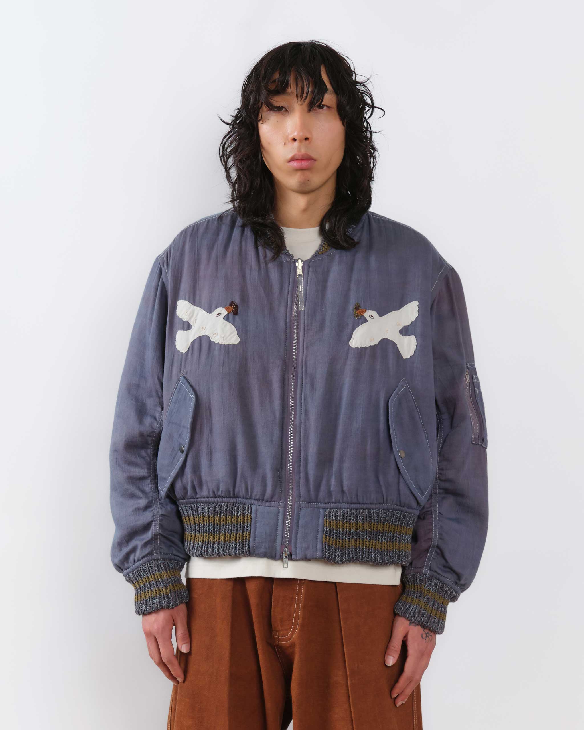 ジャケット・アウター Story mfg.SEED BOMBER PURPLE WANDERINGPW Seed Bomber - Purple Peace – Story mfg.