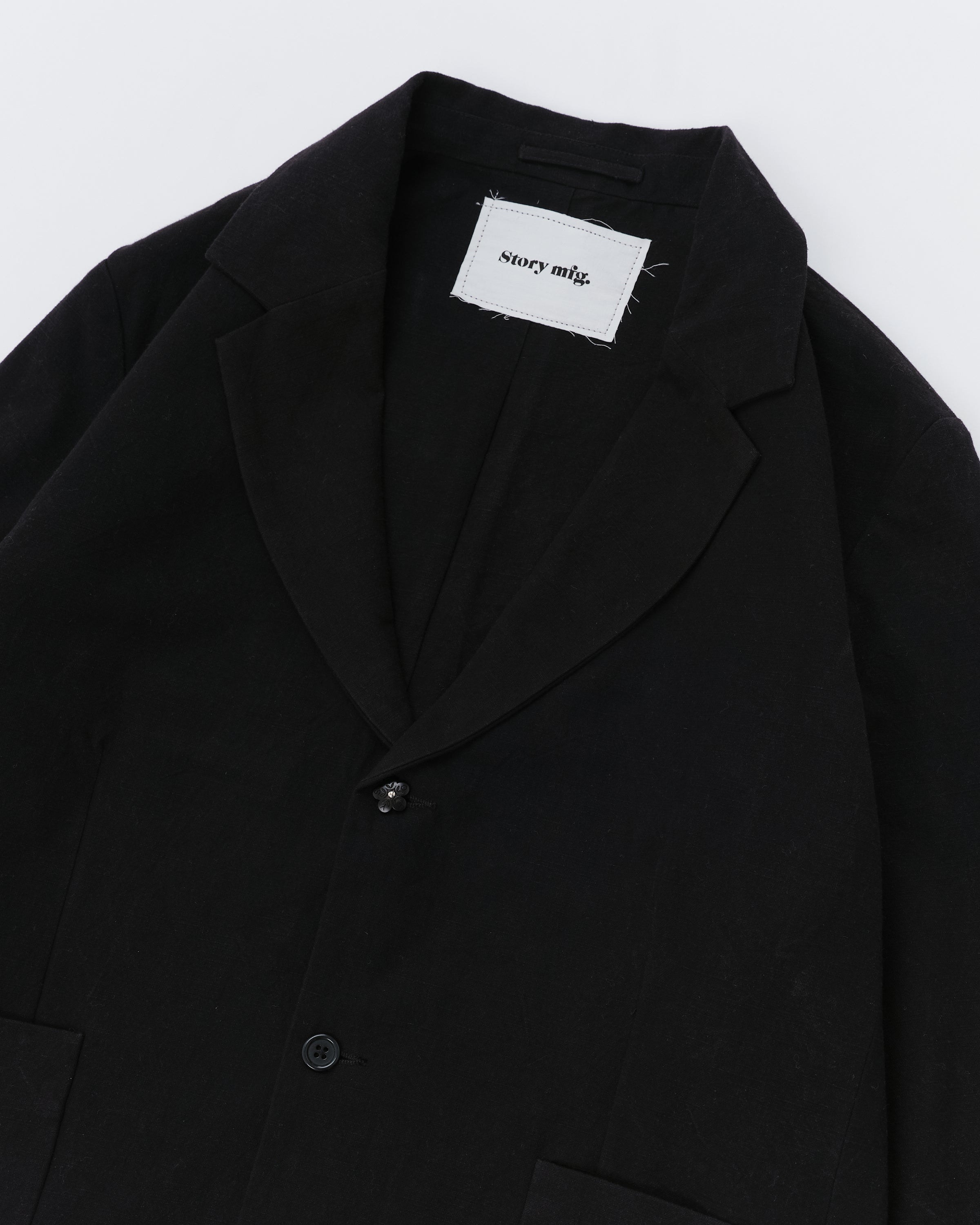 story mfg ジャケット Shale Jacket - Black Slub – Story mfg.
