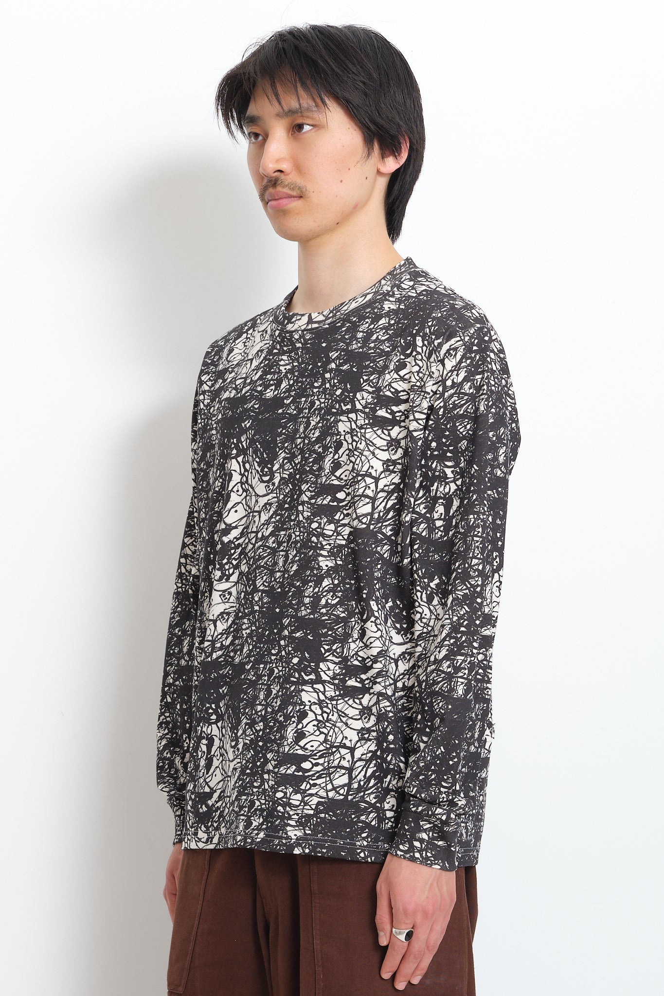 Recycled Cotton LS Tee - Oatmeal Lucas Dillon Illusion