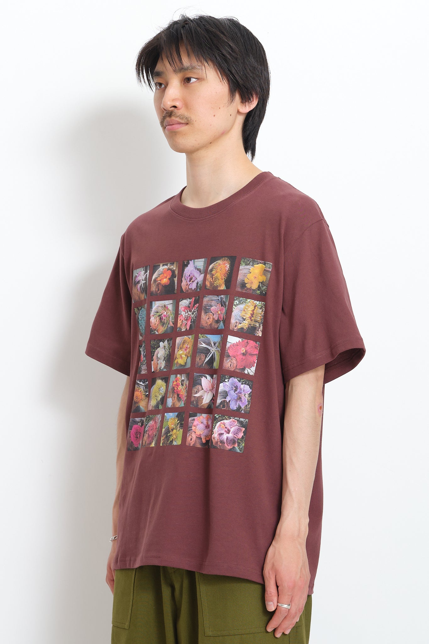 Recycled Cotton SS Tee - Chocolate Aunty Nani