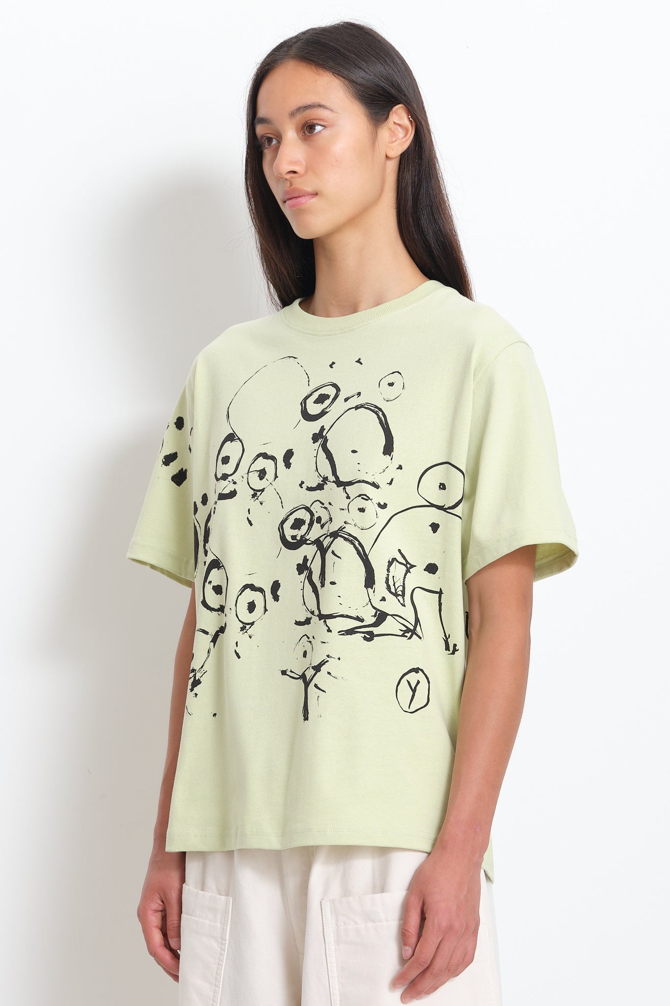 Recycled Cotton SS Tee - Pistachio Lucas Dillon