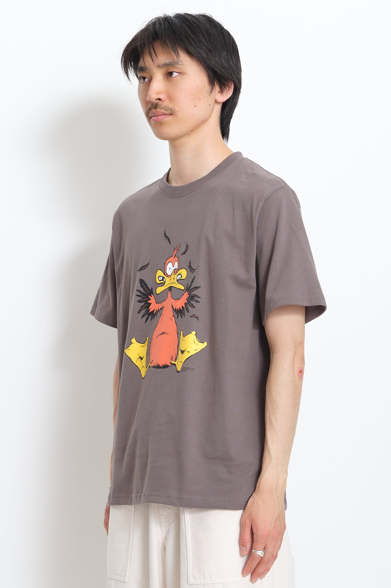 Recycled Cotton SS Tee - Washed Black Duckman