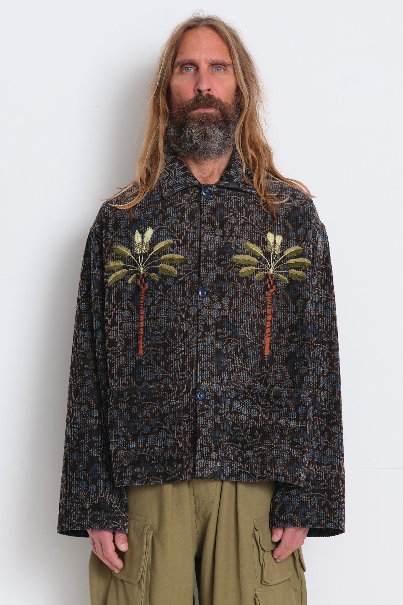 Short On Time Jacket  - Black Herbal Double Date