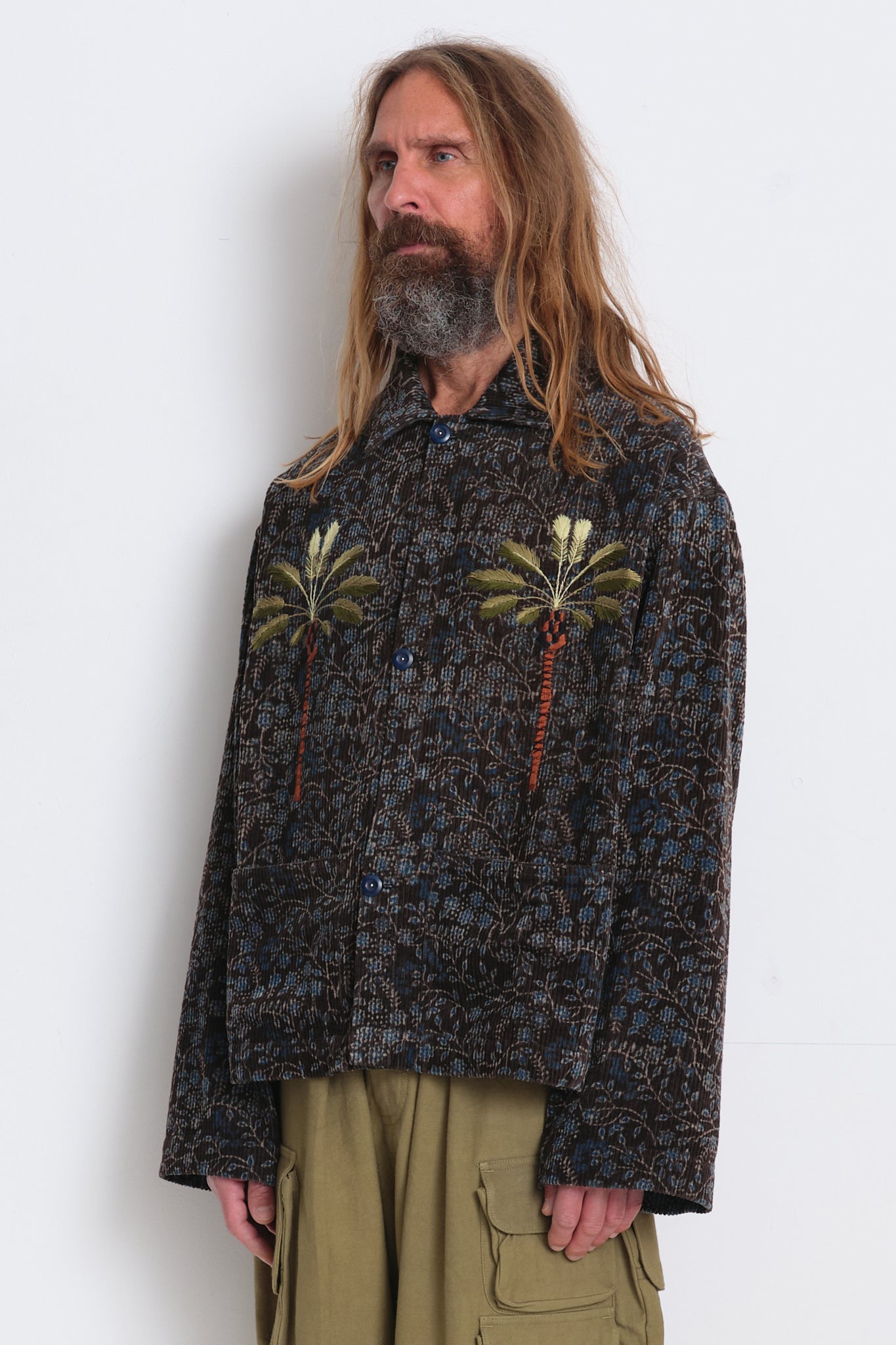 Short On Time Jacket  - Black Herbal Double Date