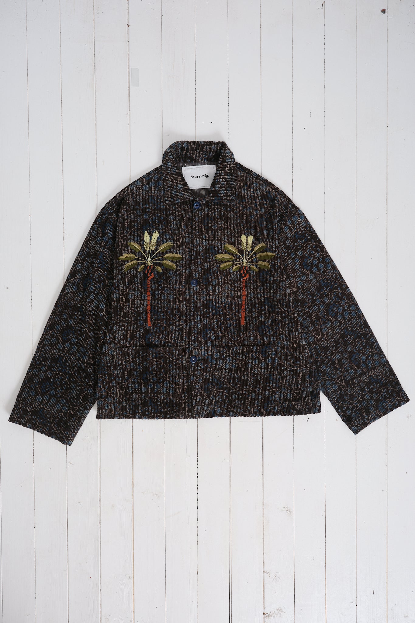 Short On Time Jacket  - Black Herbal Double Date