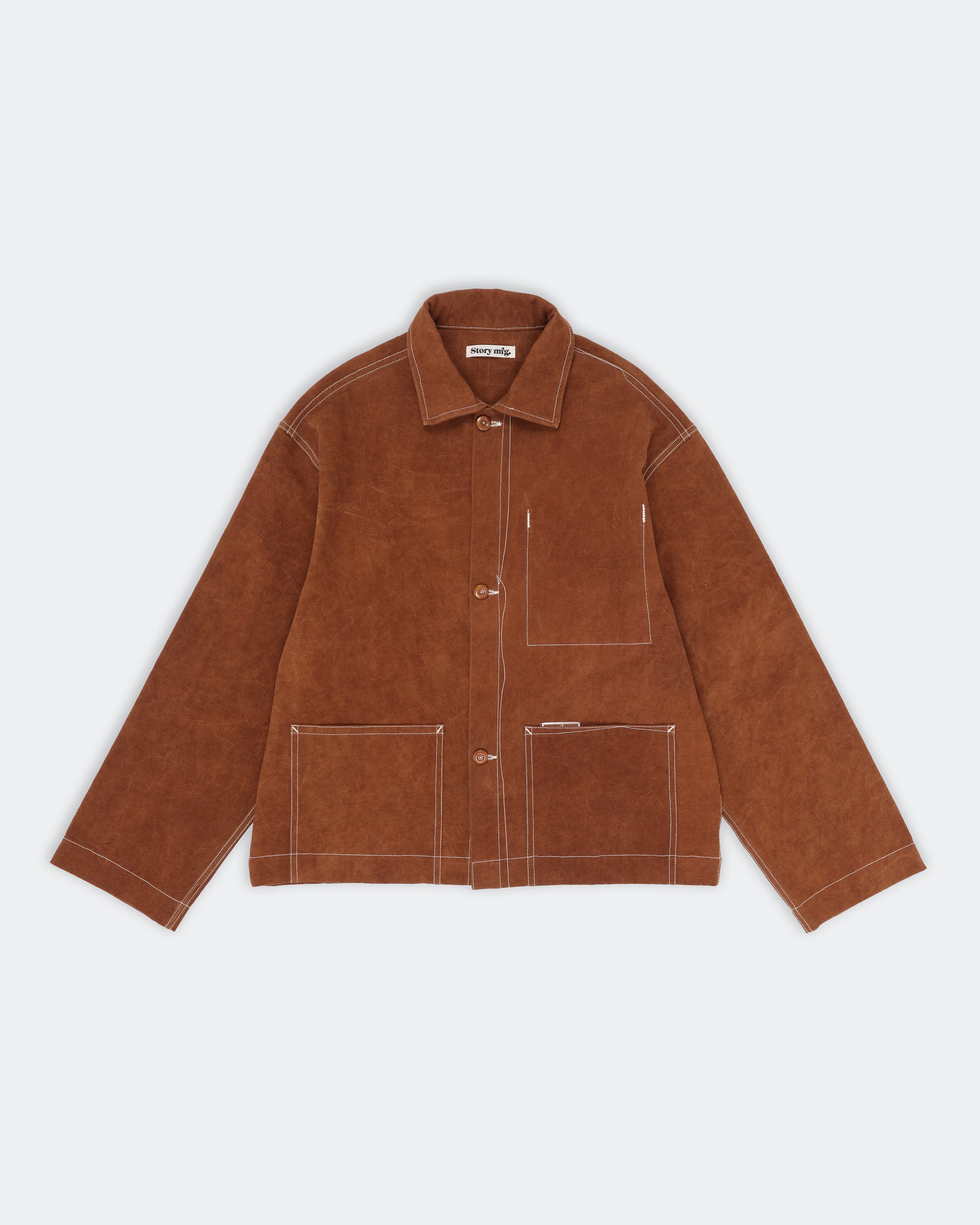 Short on Time Jacket - Brown Wonky-Wear – Story mfg.