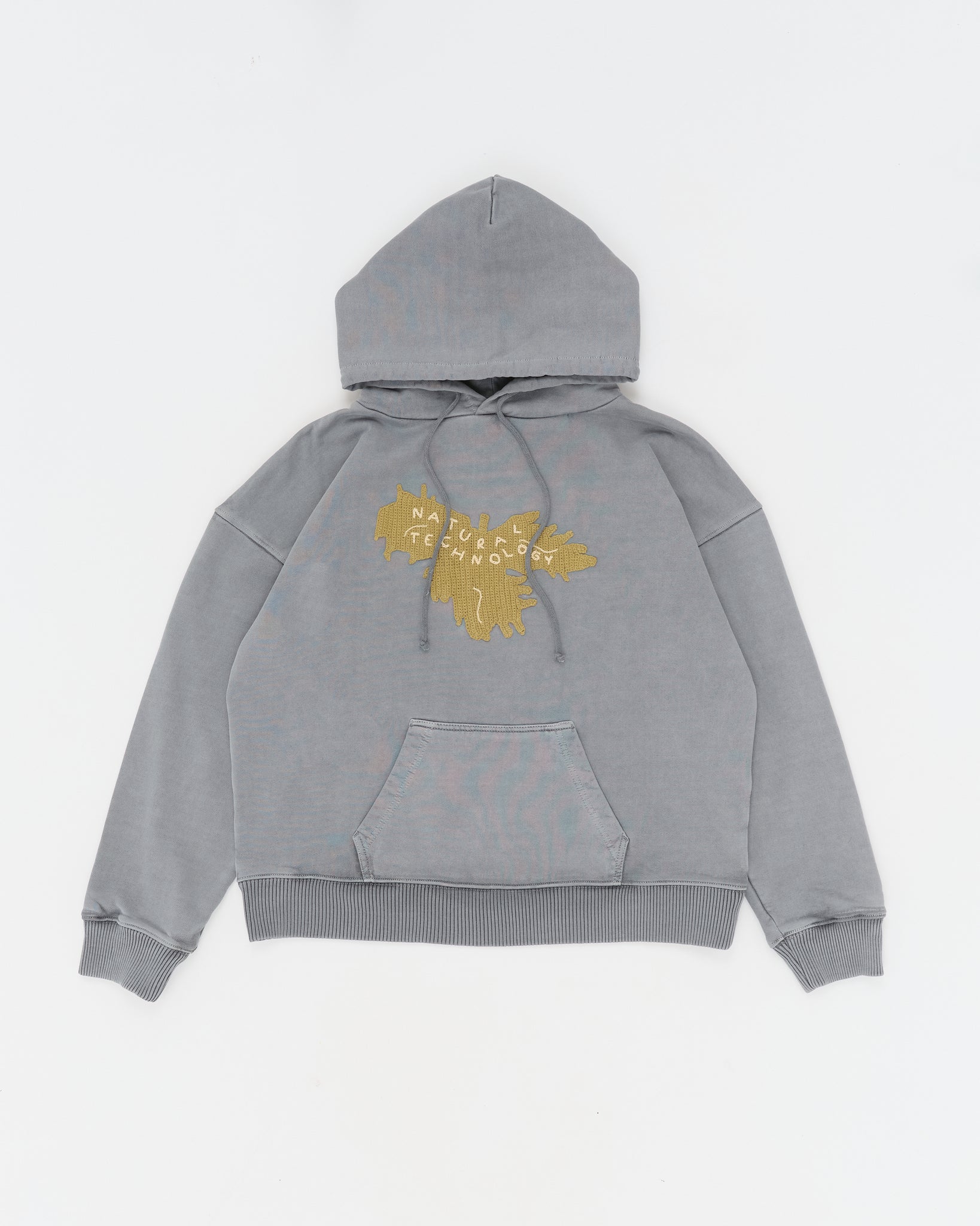Geo Hoodie - Washed Grey