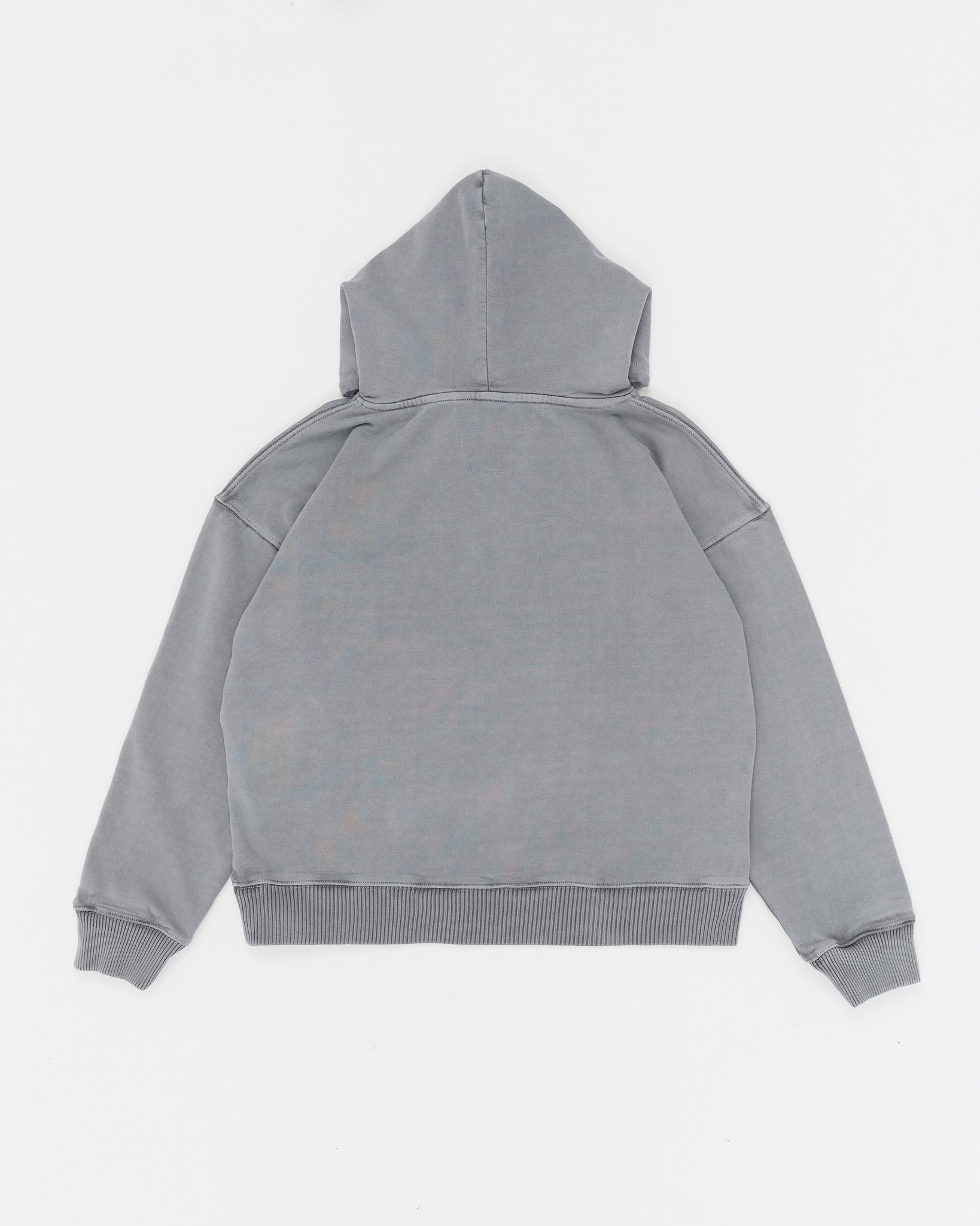 Geo Hoodie - Washed Grey
