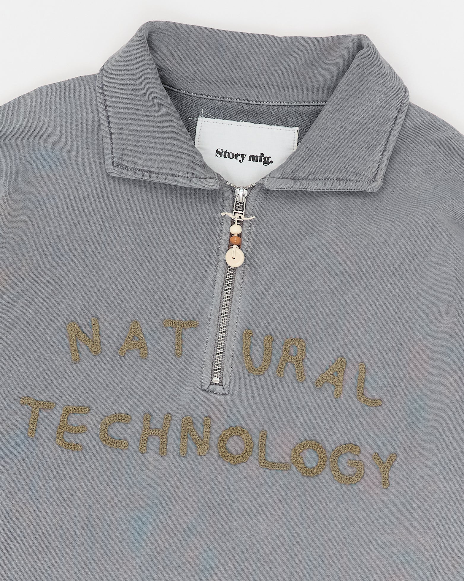Geo Pullover - Washed Grey