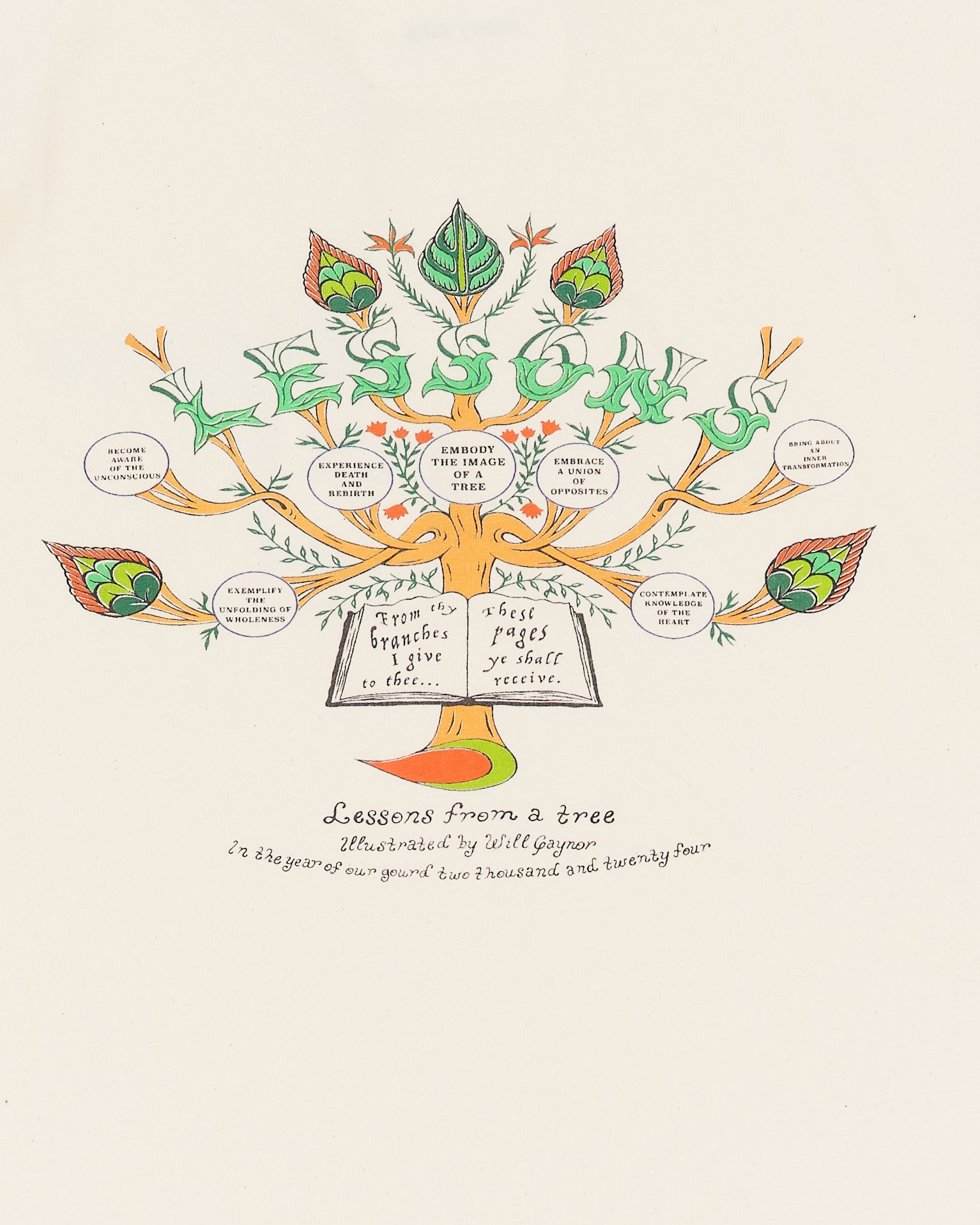 Grateful Tee SS - Ecru Lesson