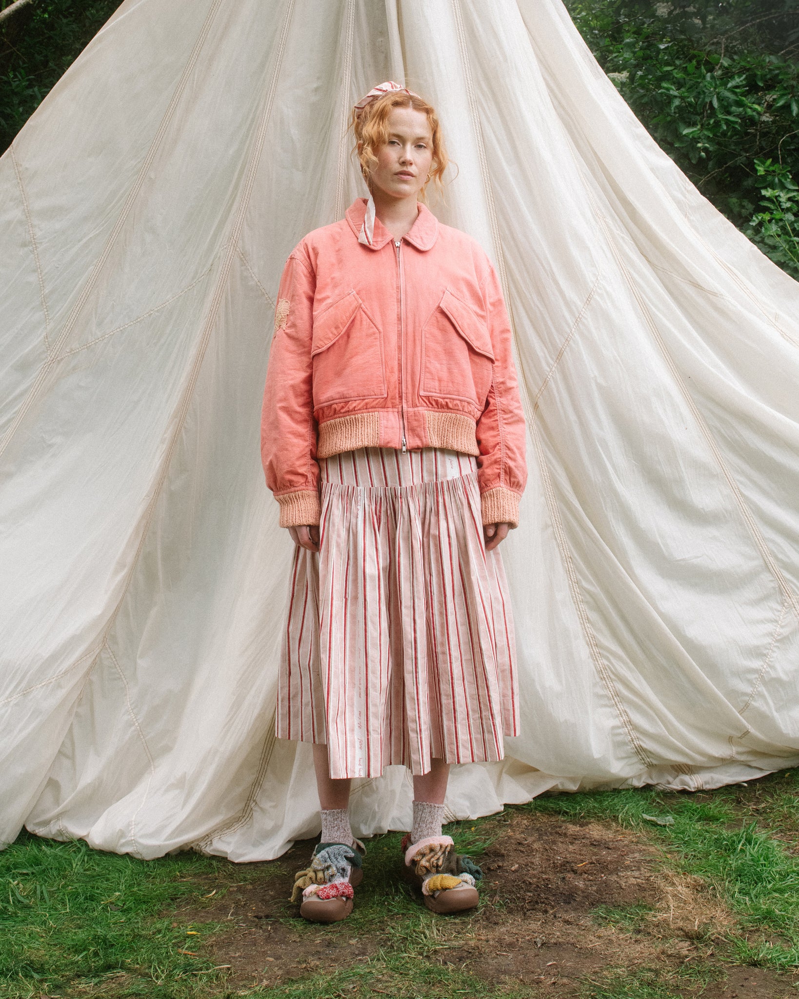 Grain Jacket - Ancient Pink Wonky-Wear