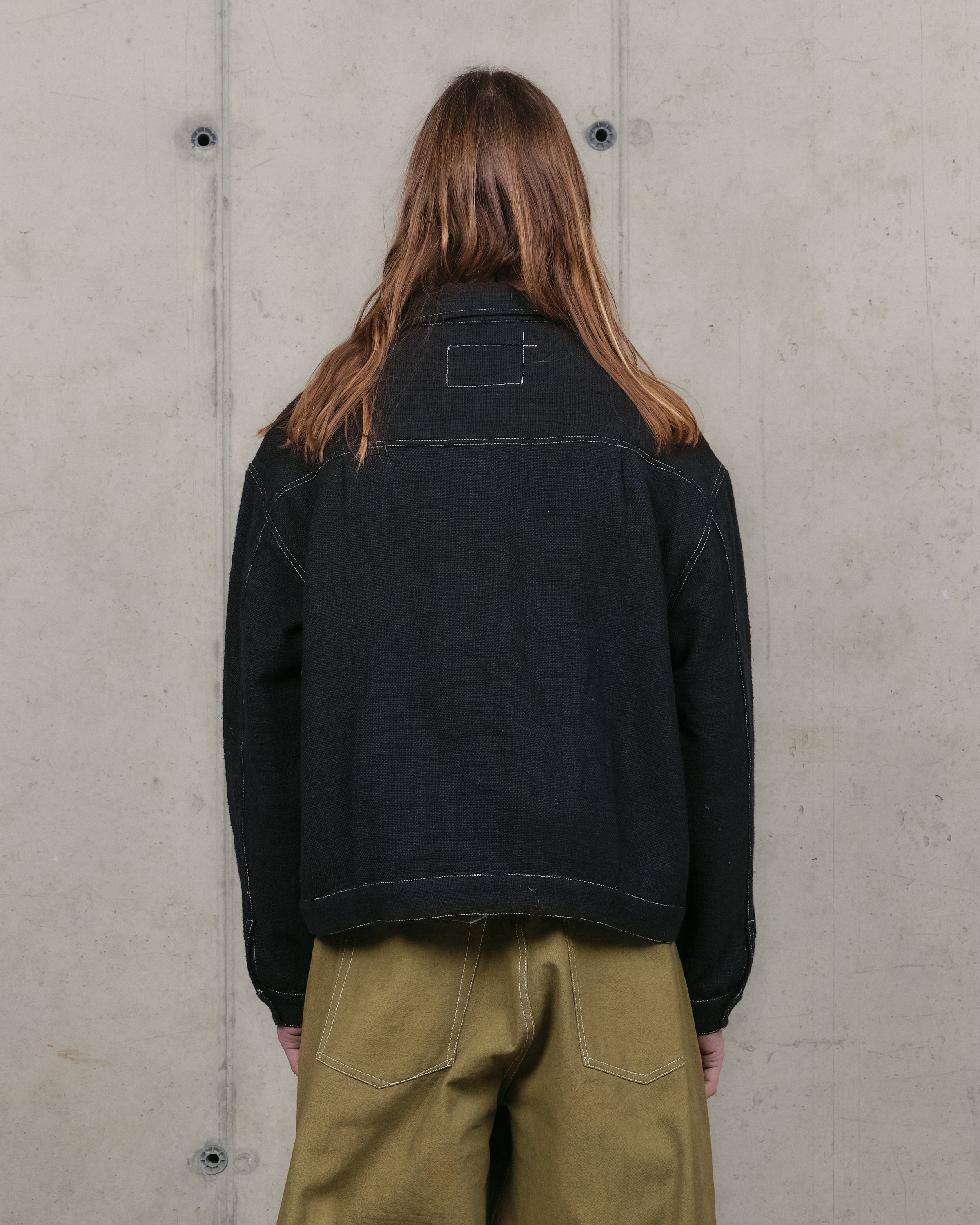 Sundae Jacket - Black Handloom – Story mfg.