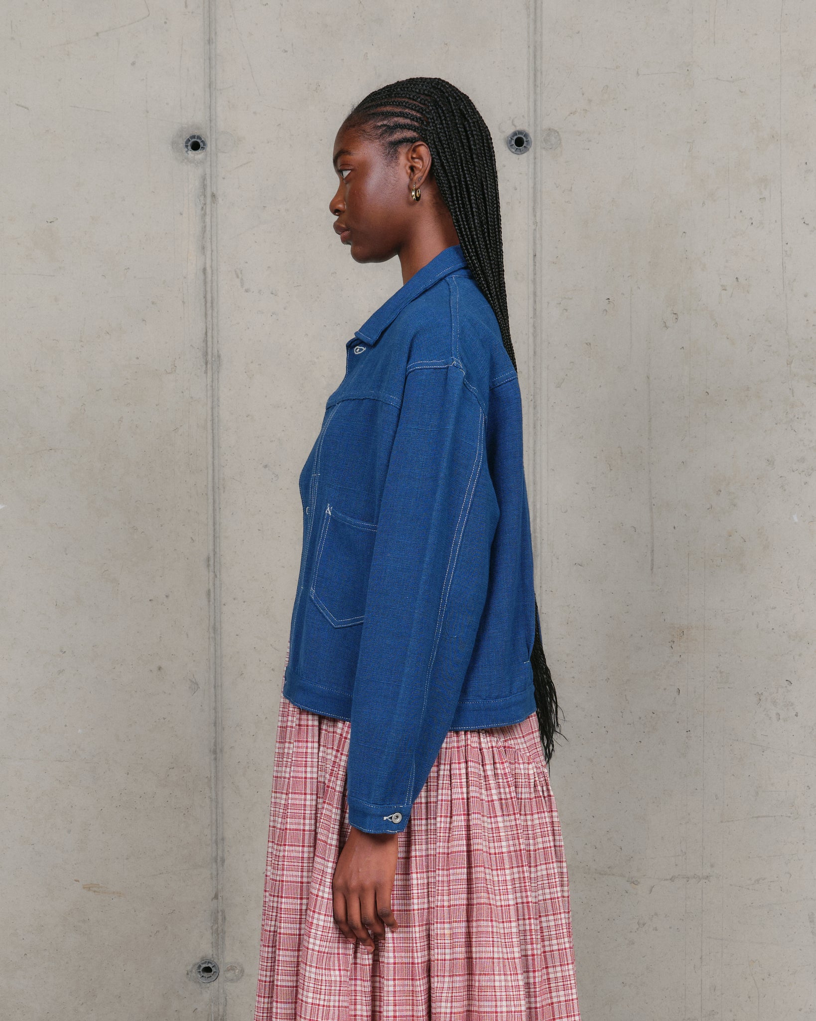 Sundae Jacket - Indigo Handloom