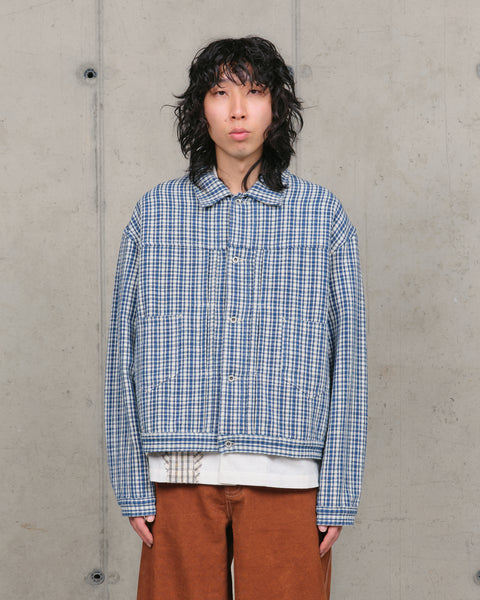 Sundae Jacket - Indigo Check Handloom – Story mfg.