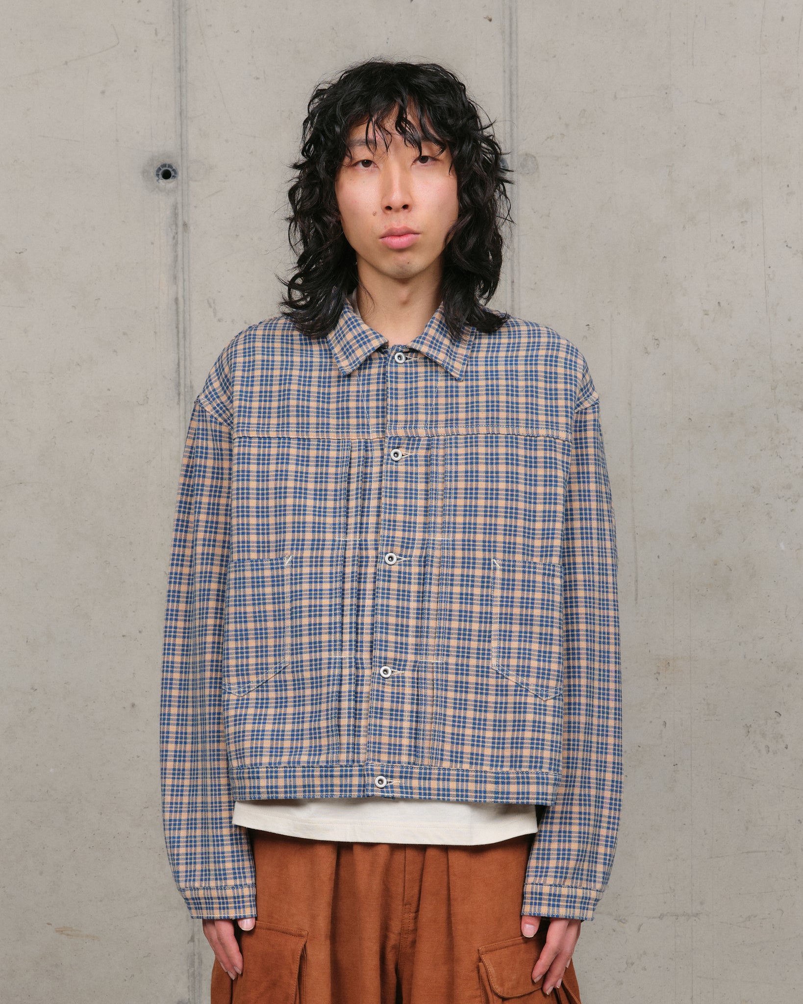 Sundae Jacket - Mud Check Handloom