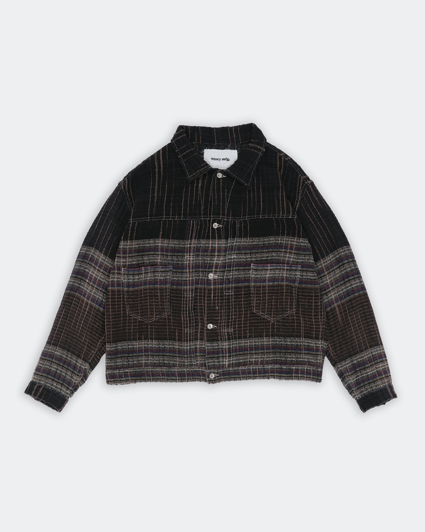 Sundae Jacket - Black Blanket Handloom