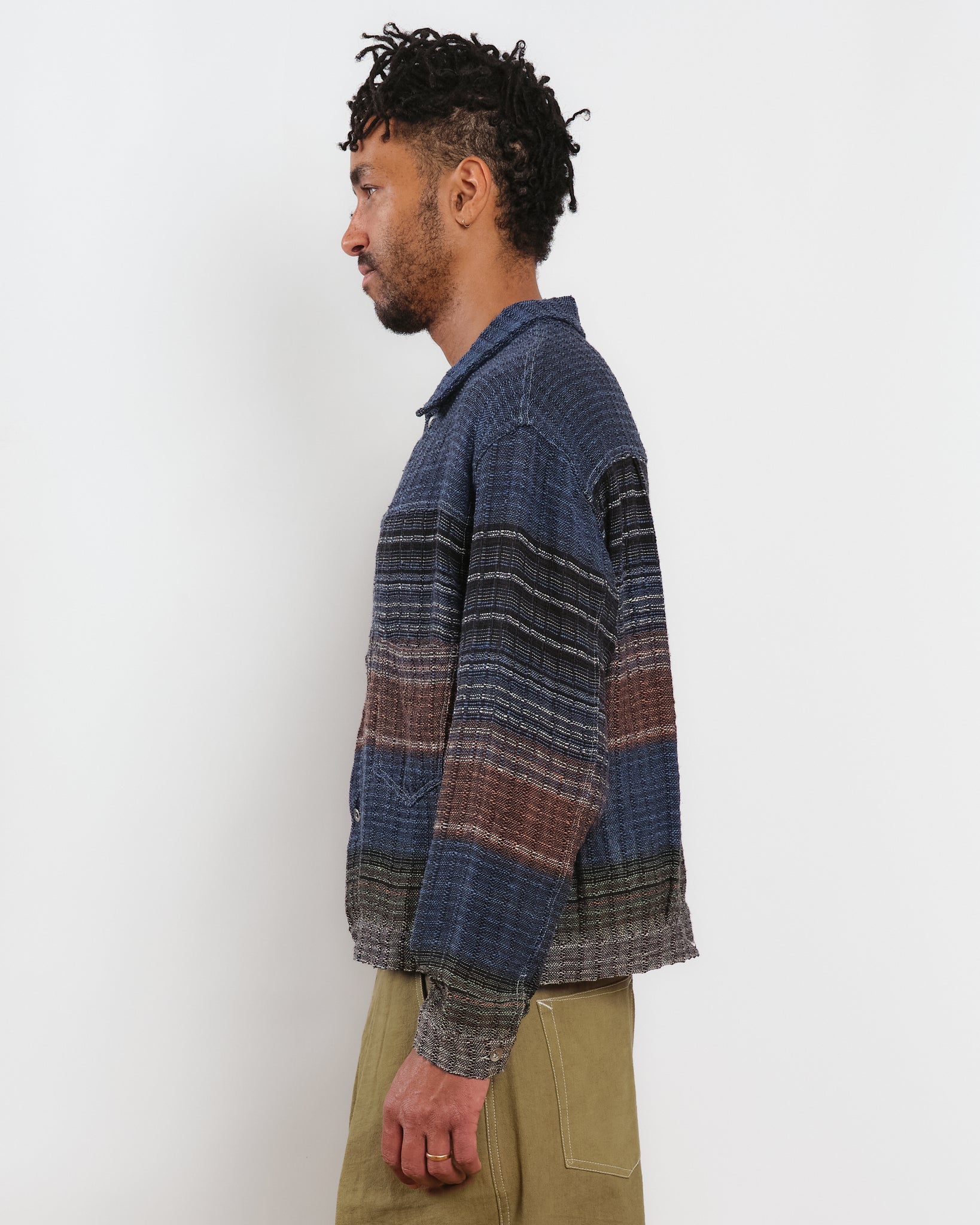 Sundae Jacket - Indigo Blanket Handloom