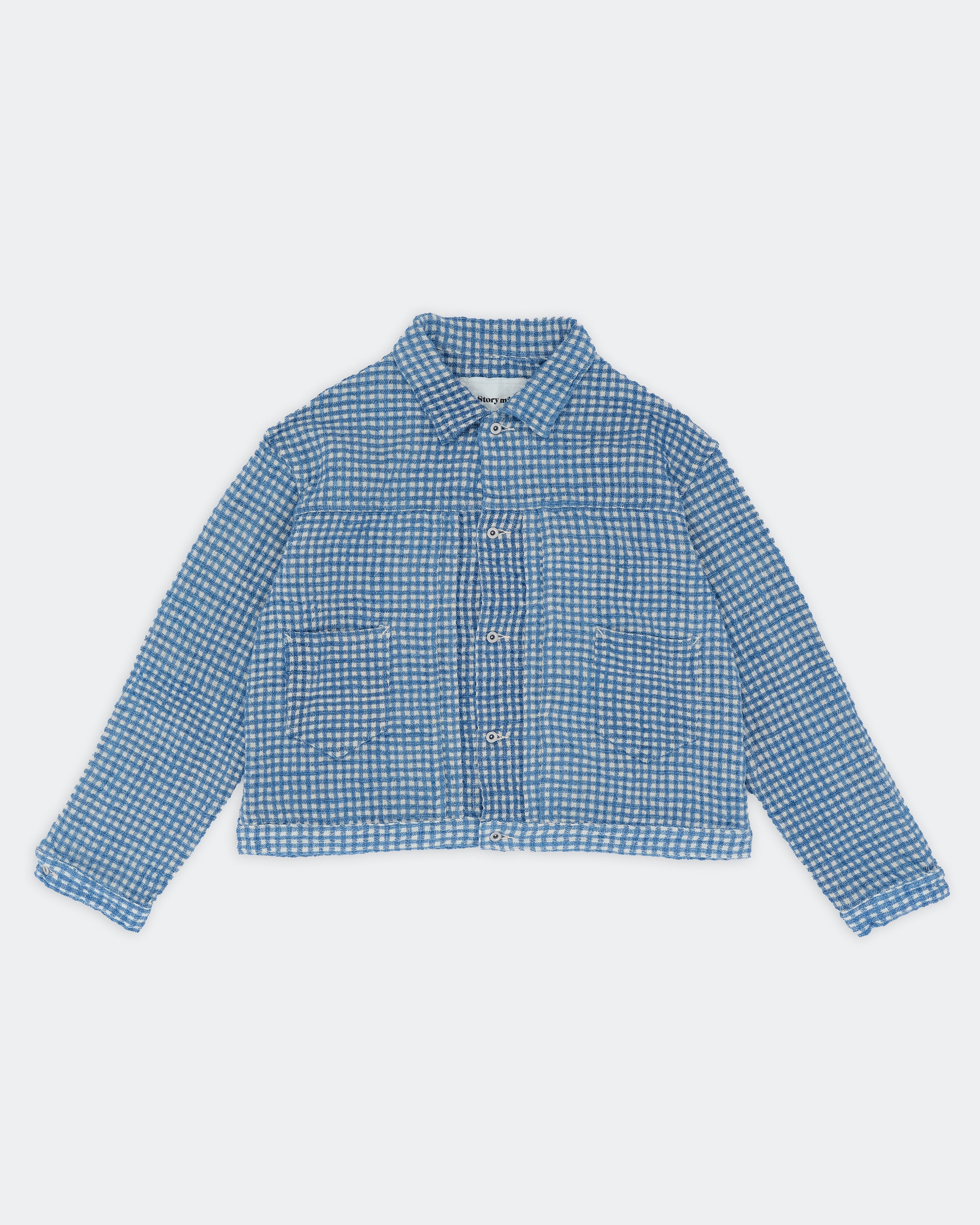 ジャケット・アウター STORYmfg SUNDAE JACKET M Sundae Jacket - Indigo Wobbly Waffle – Story mfg.