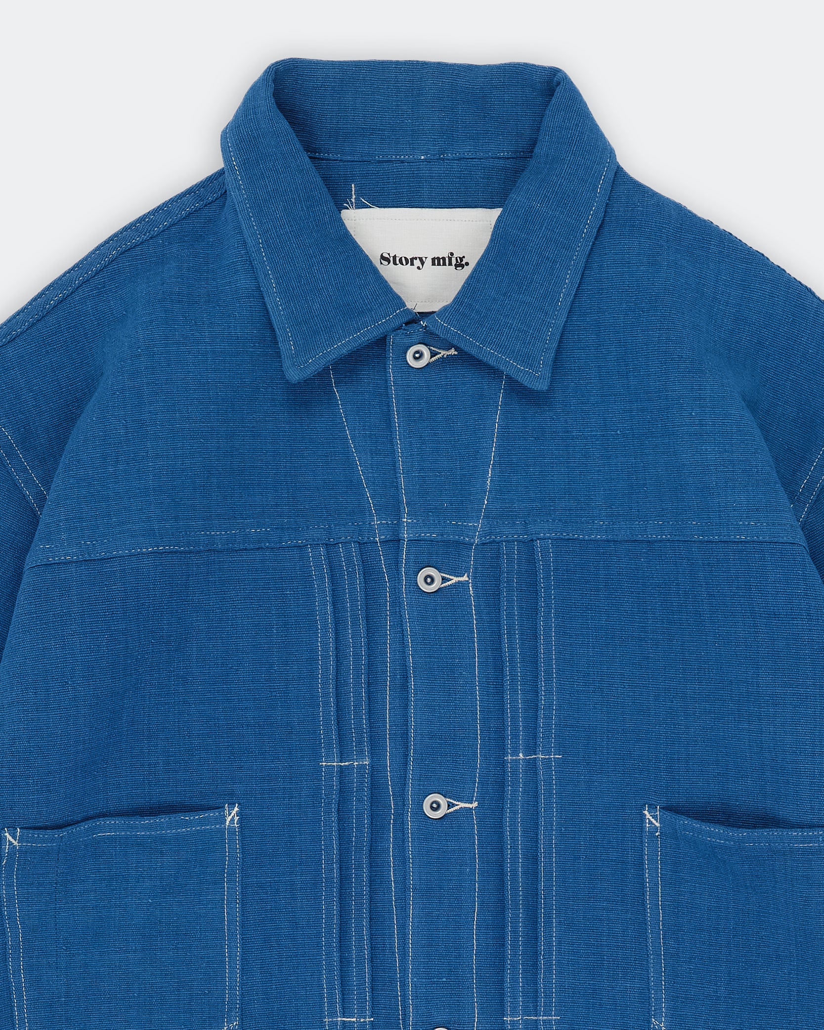 Sundae Jacket - Indigo Handloom – Story mfg.