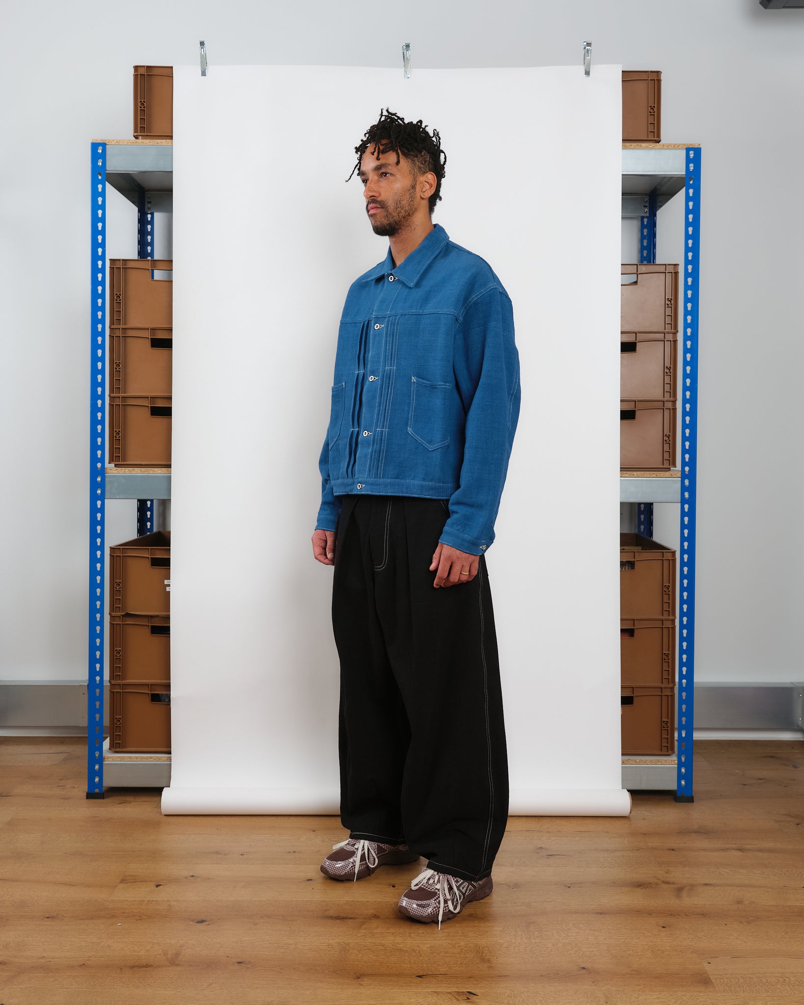 Sundae Jacket - Indigo Handloom