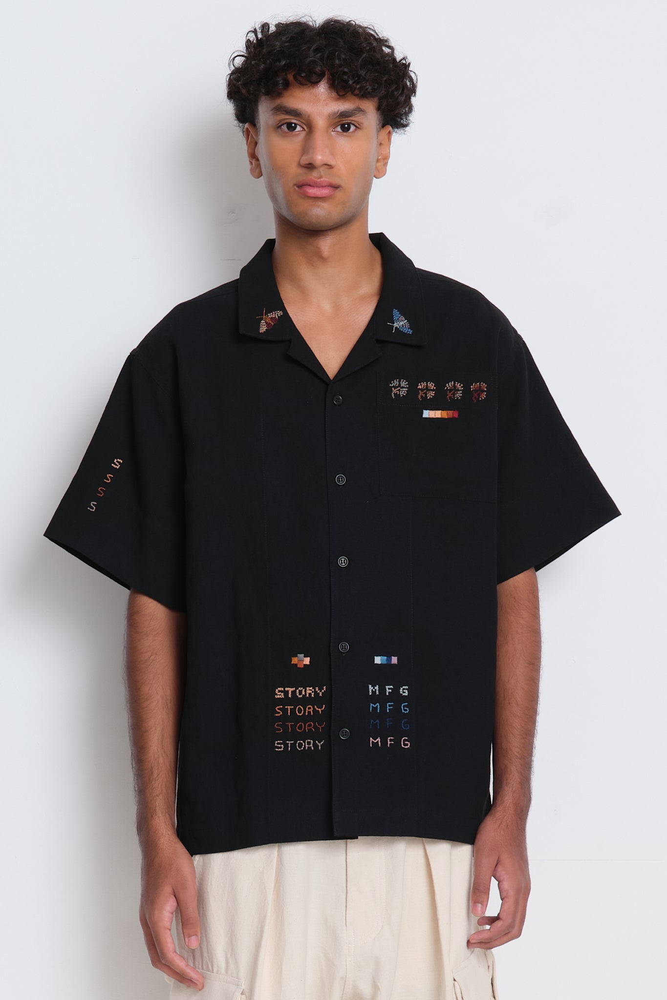 Greetings Shirt  - Black Moth Sampler