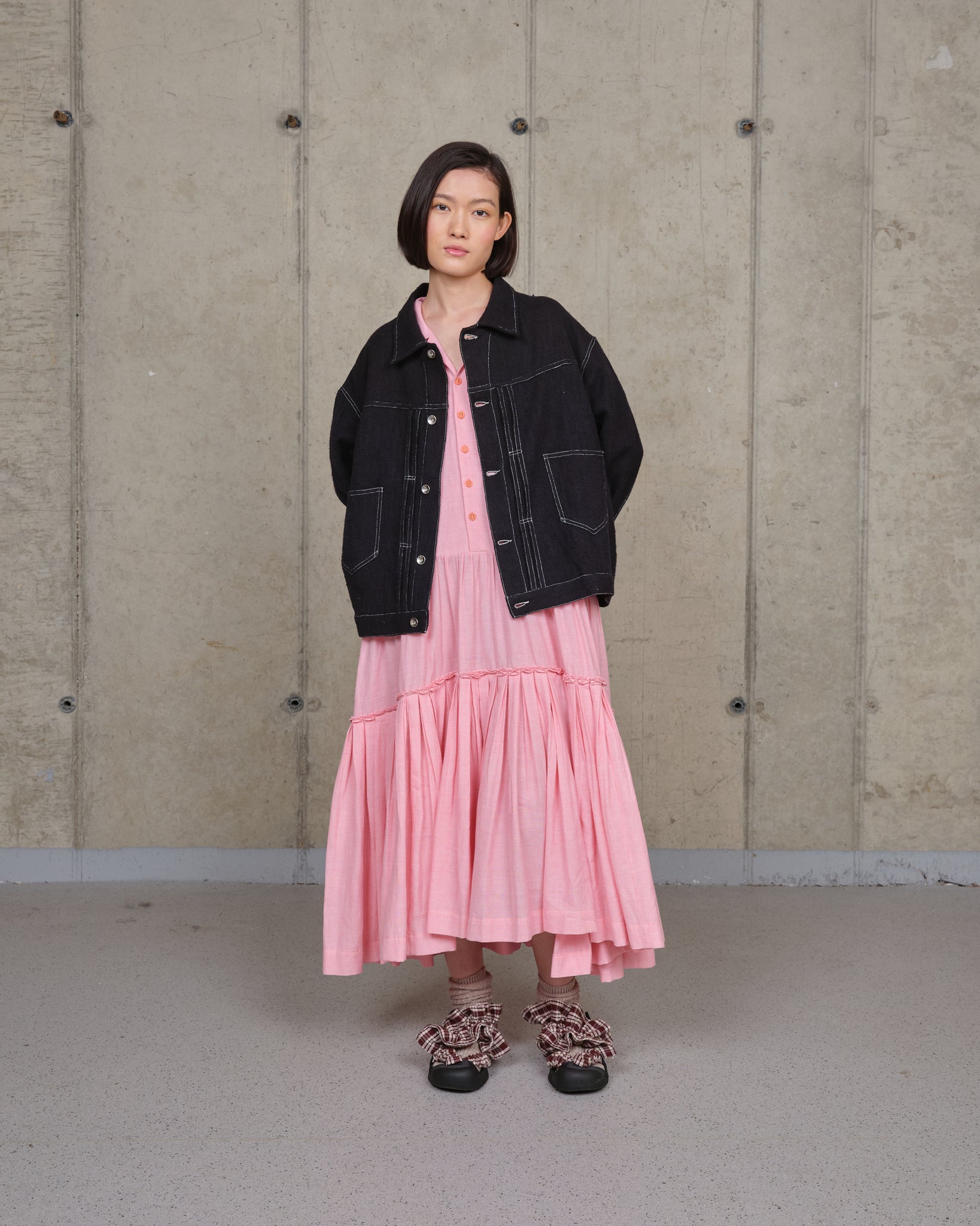 Sundae Jacket - Black Handloom