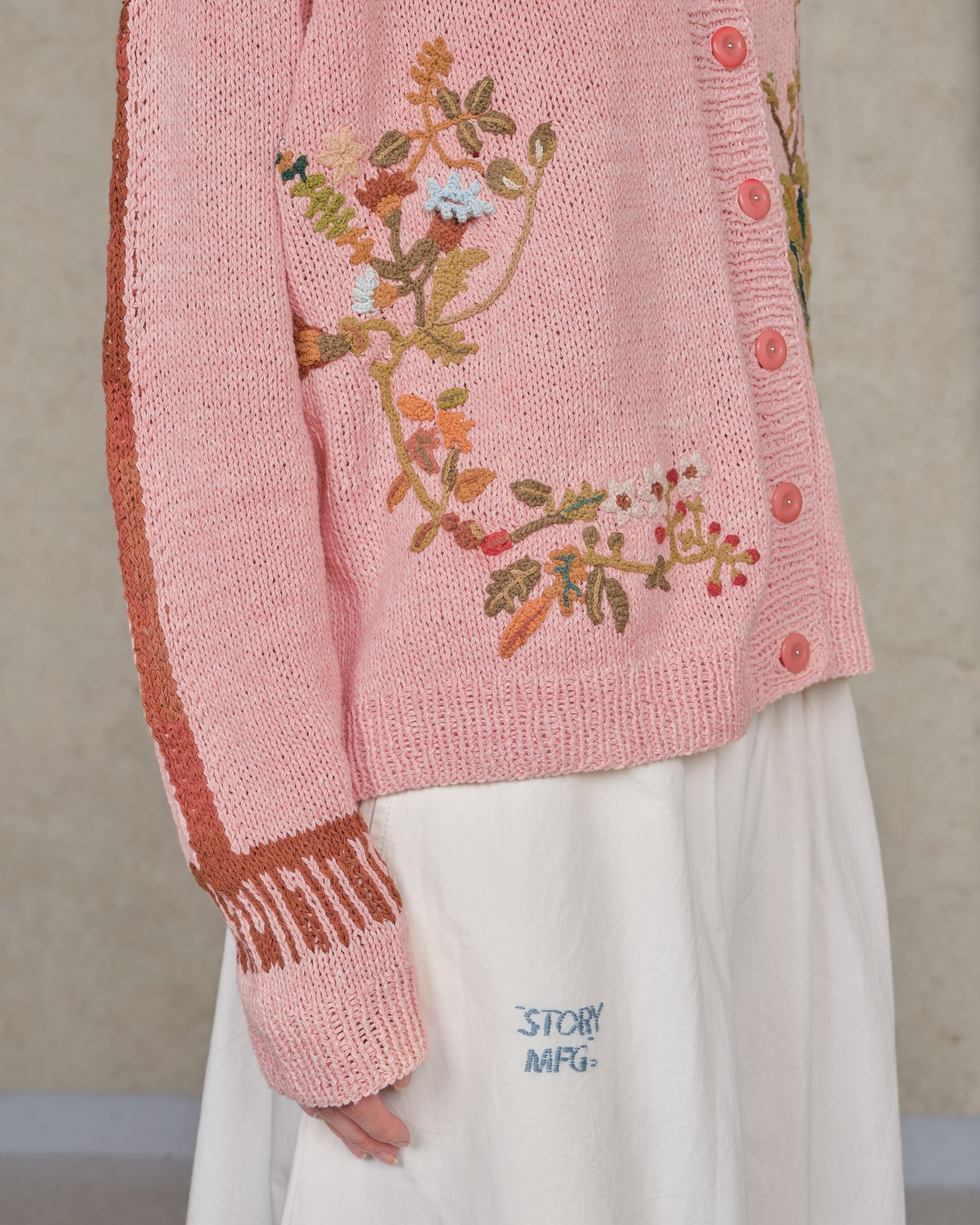Sunwell Knit Cardigan - Pink Diggin' The Earth – Story mfg.