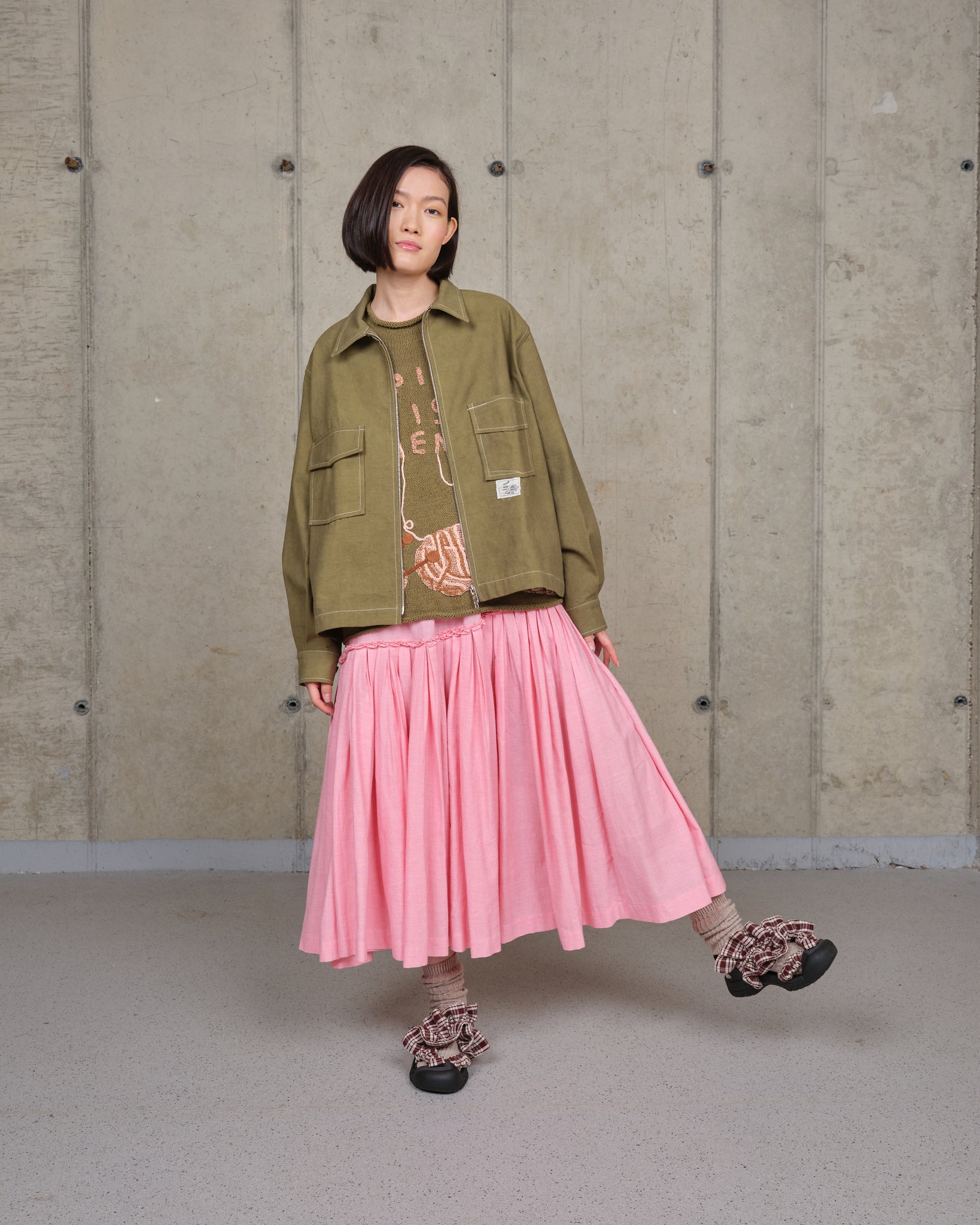 555 Jacket - Olive Wonky-Wear