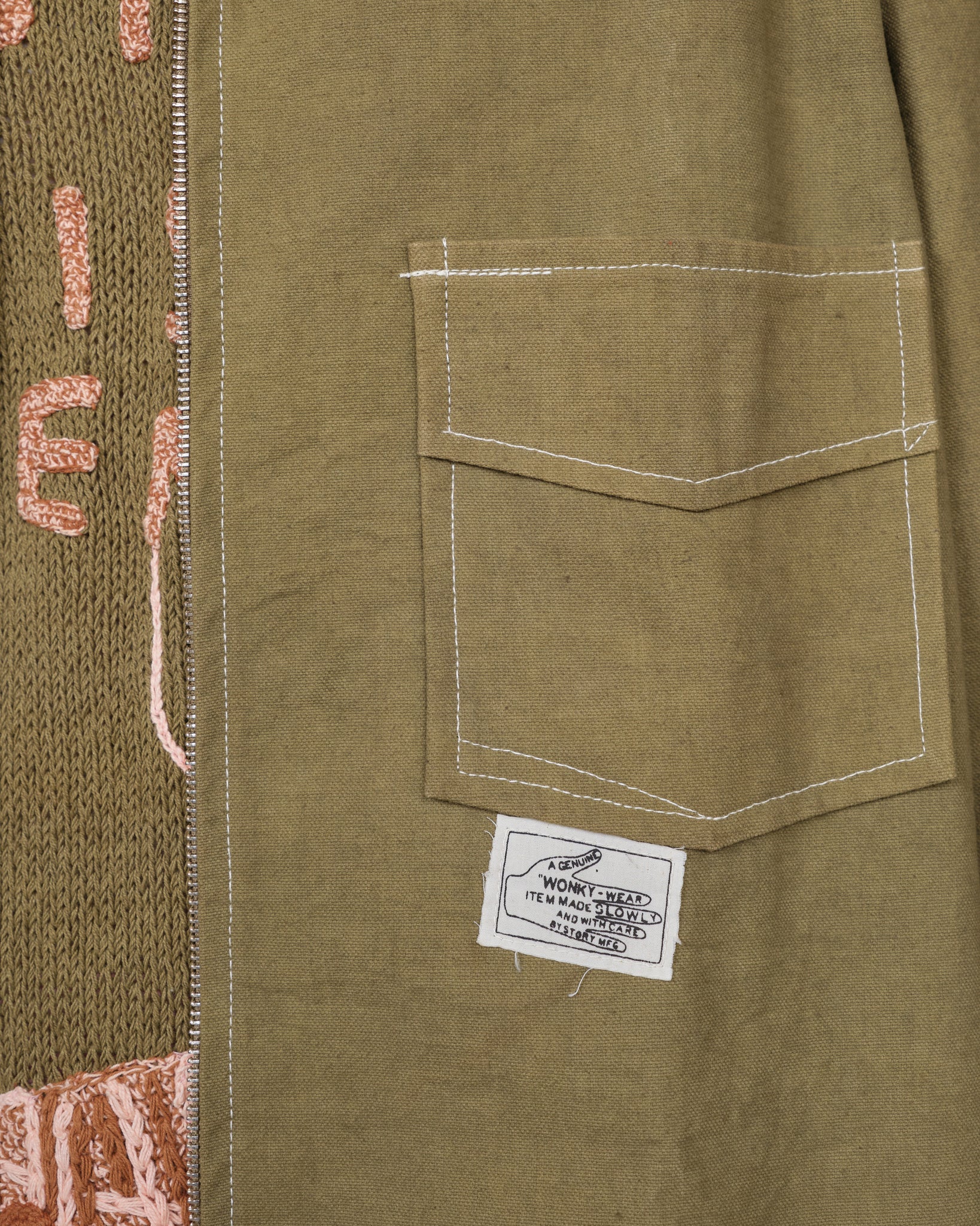 555 Jacket - Olive Wonky-Wear
